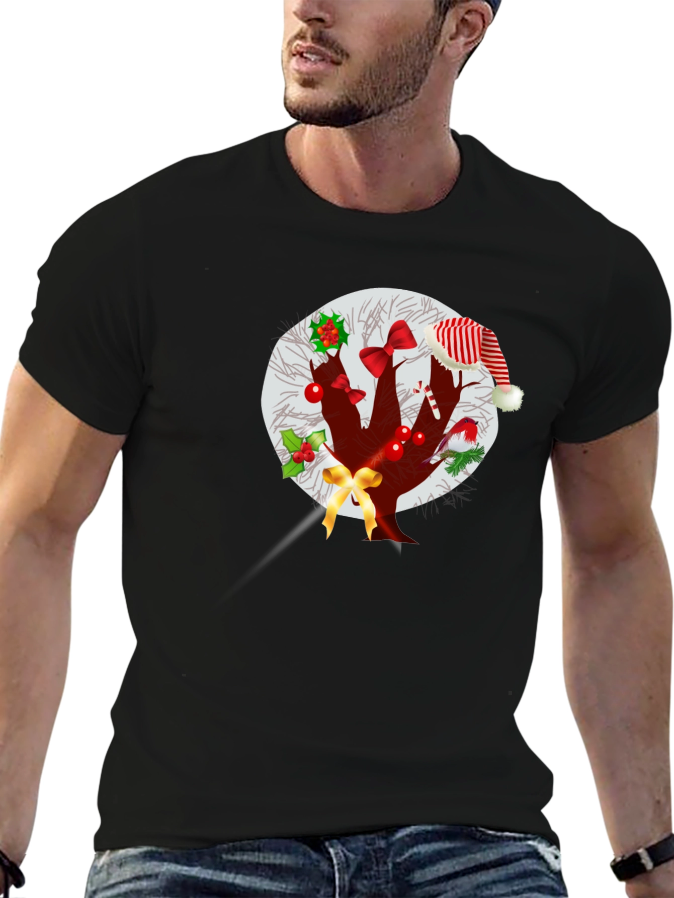 Christmas Tree T-Shirt Holiday Festive Graphic Tee