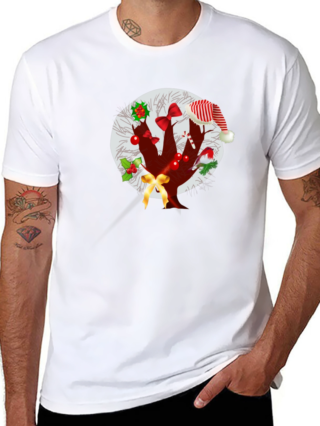 Christmas Tree T-Shirt Holiday Festive Graphic Tee