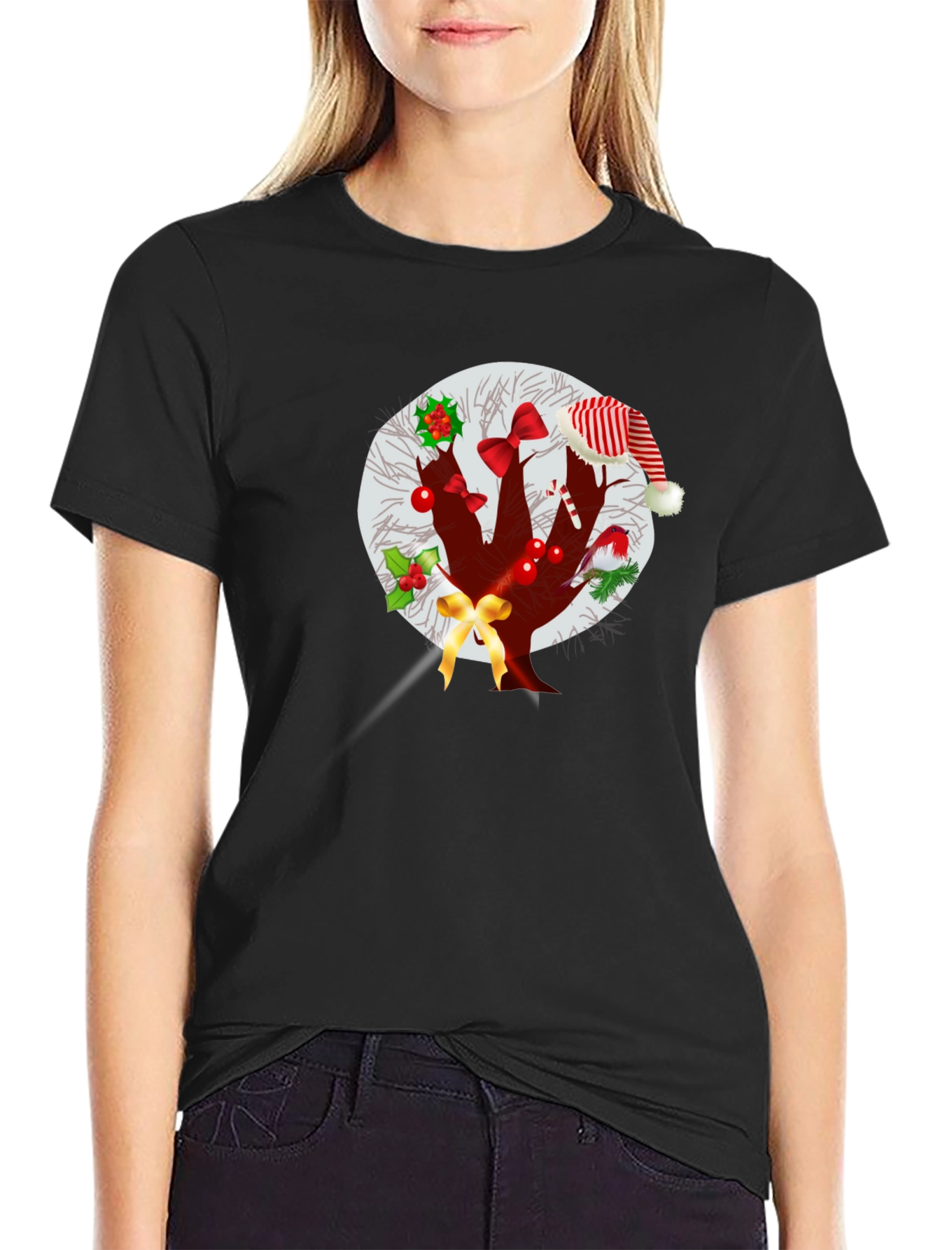 Christmas Tree T-Shirt Holiday Festive Graphic Tee