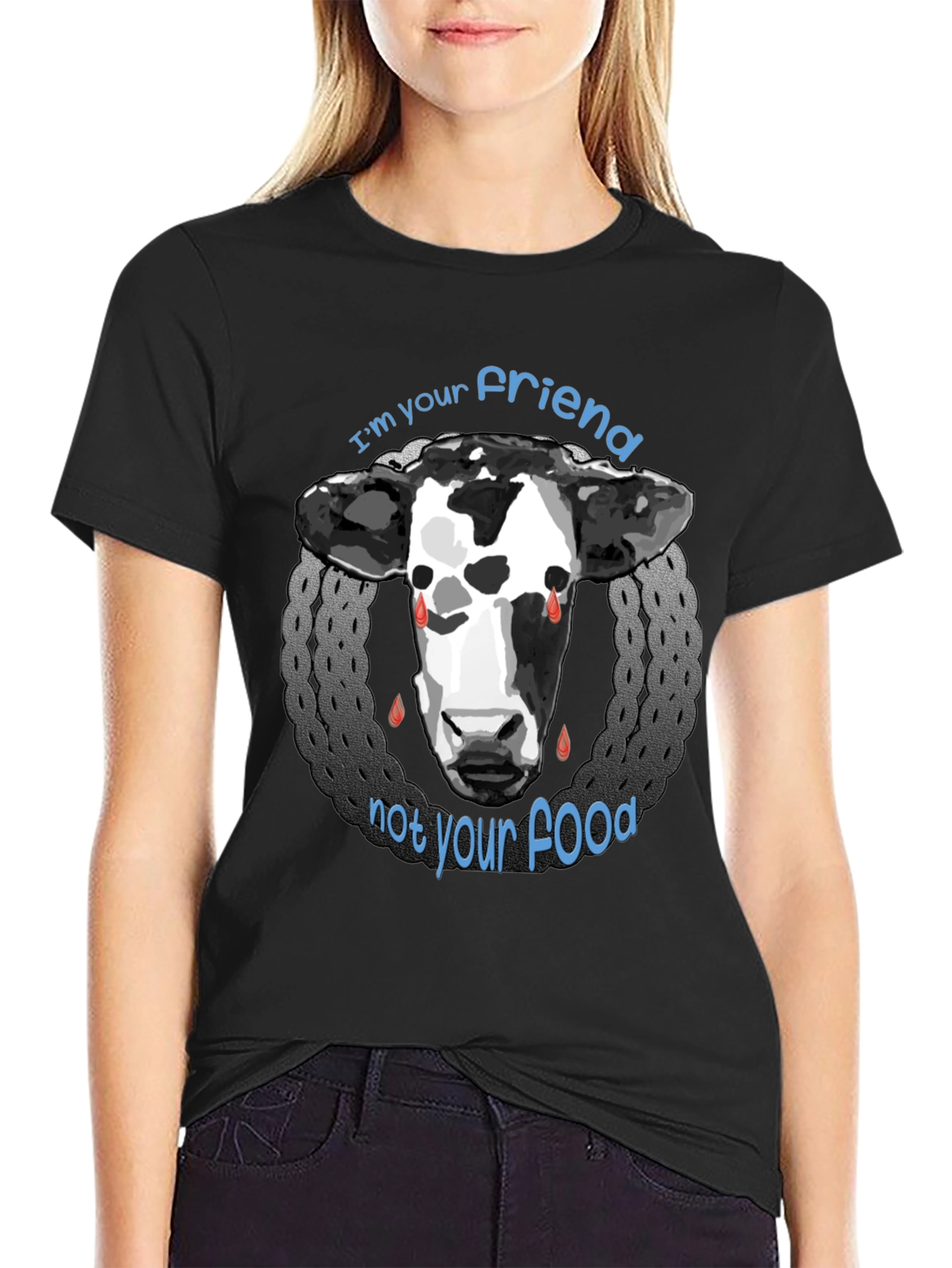 Vegan Friend Not Food Graphic Tee