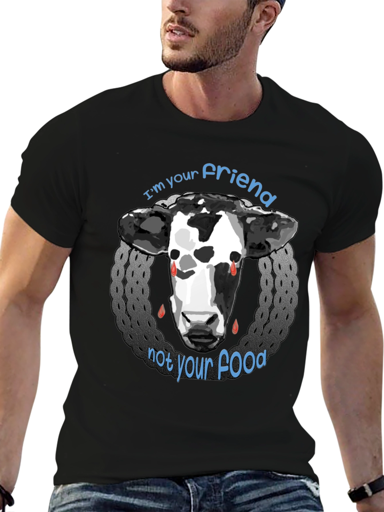Vegan Friend Not Food Graphic Tee