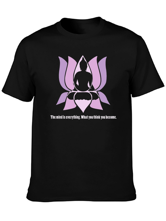 Buddha Lotus Graphic Tee - The Mind is Everything