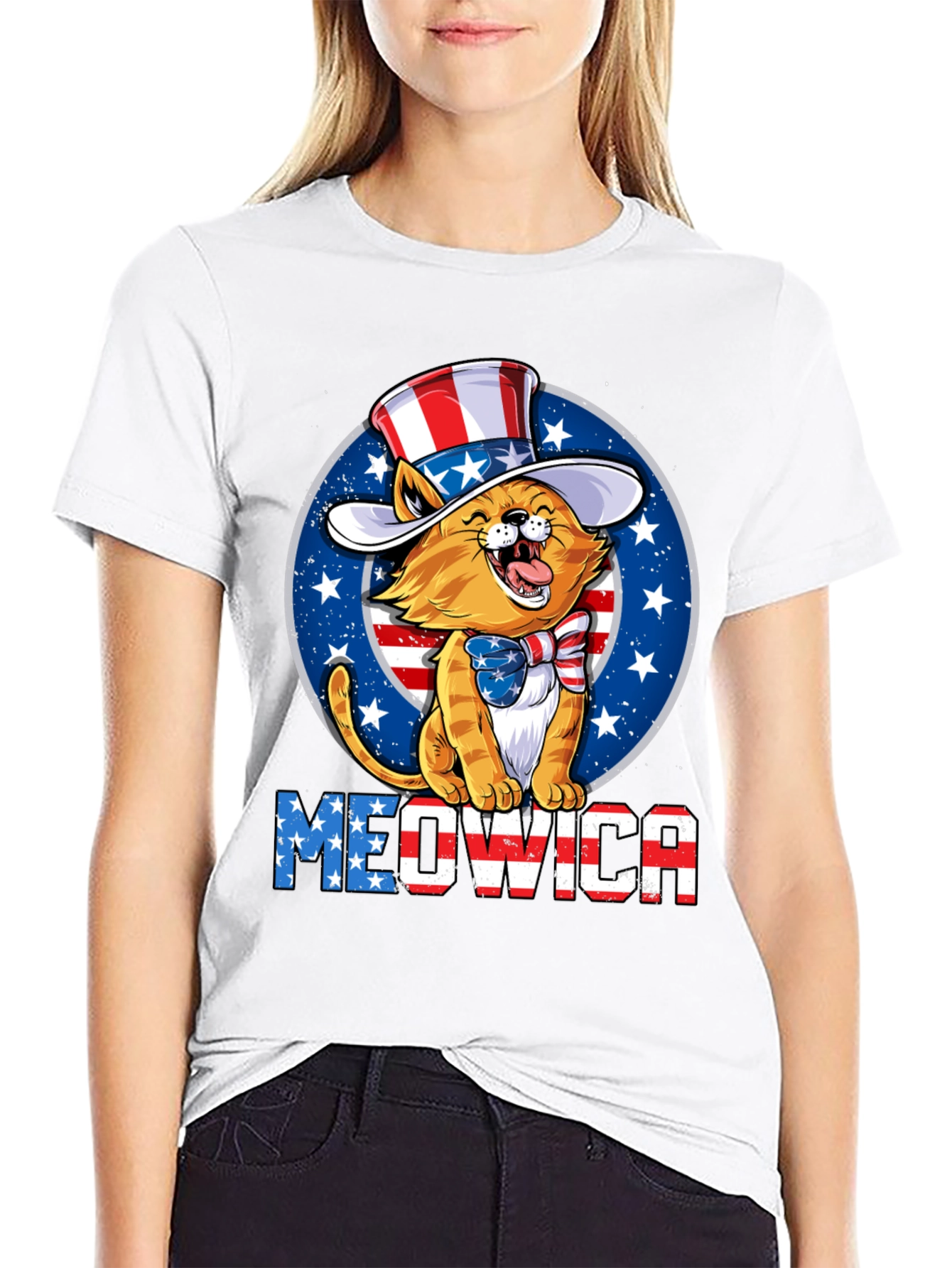 Meowica Patriotic Cat T-Shirt