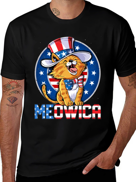 Meowica Patriotic Cat T-Shirt