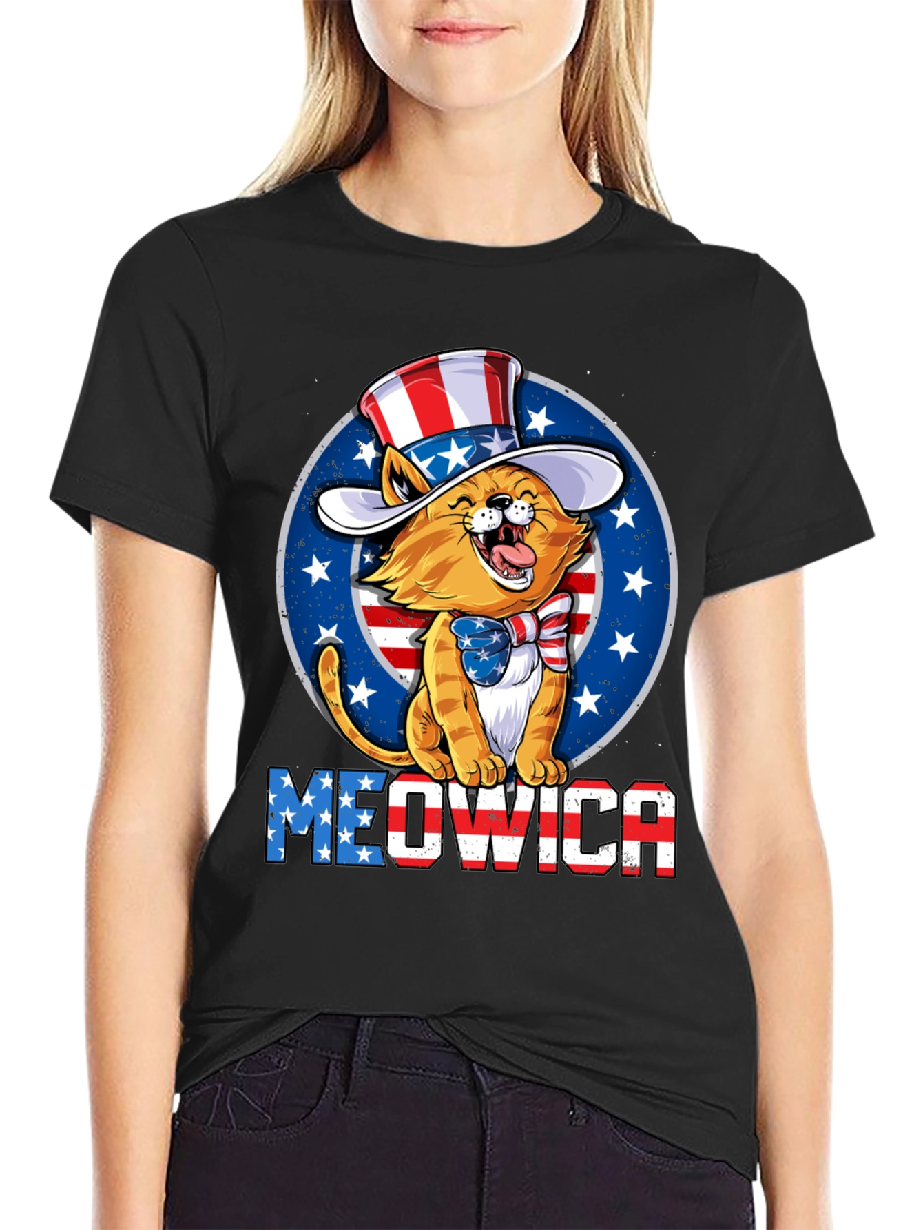 Meowica Patriotic Cat T-Shirt