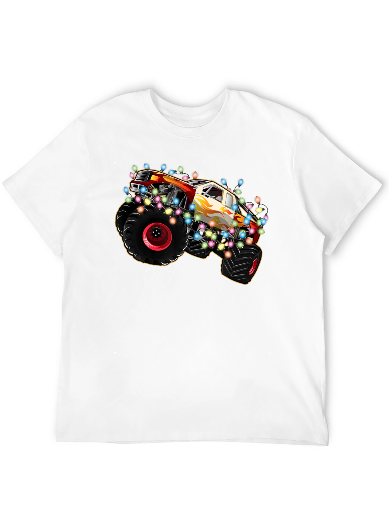 Monster Truck Christmas Lights T-Shirt