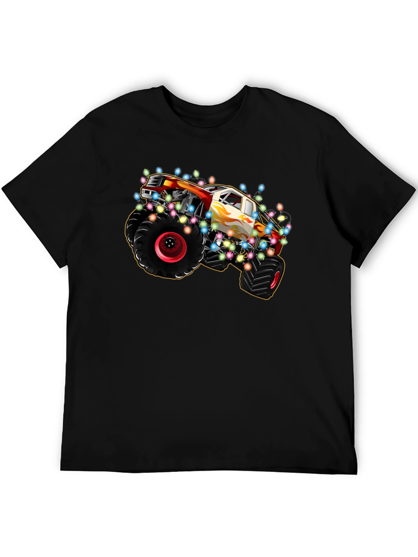 Monster Truck Christmas Lights T-Shirt