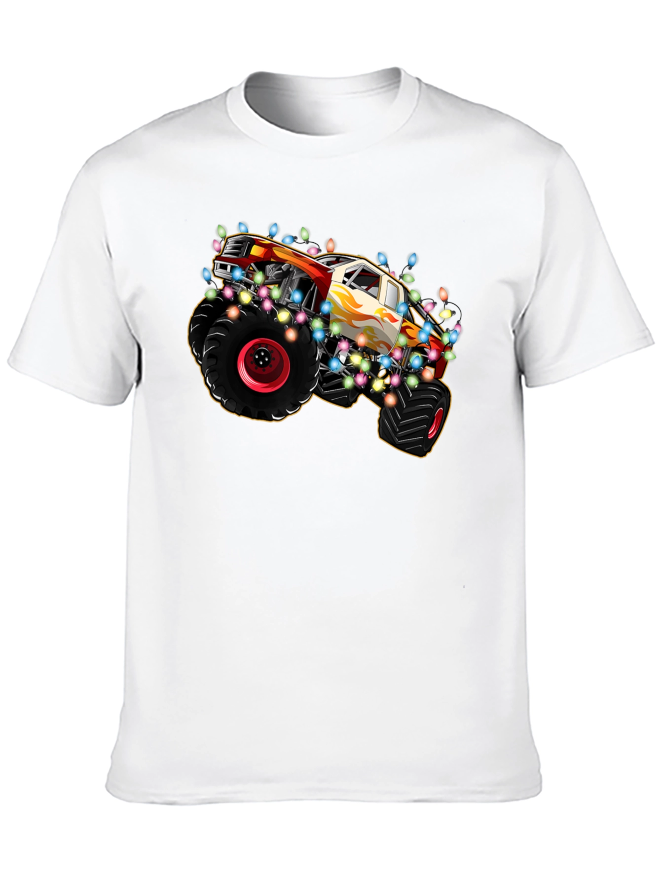 Monster Truck Christmas Lights T-Shirt