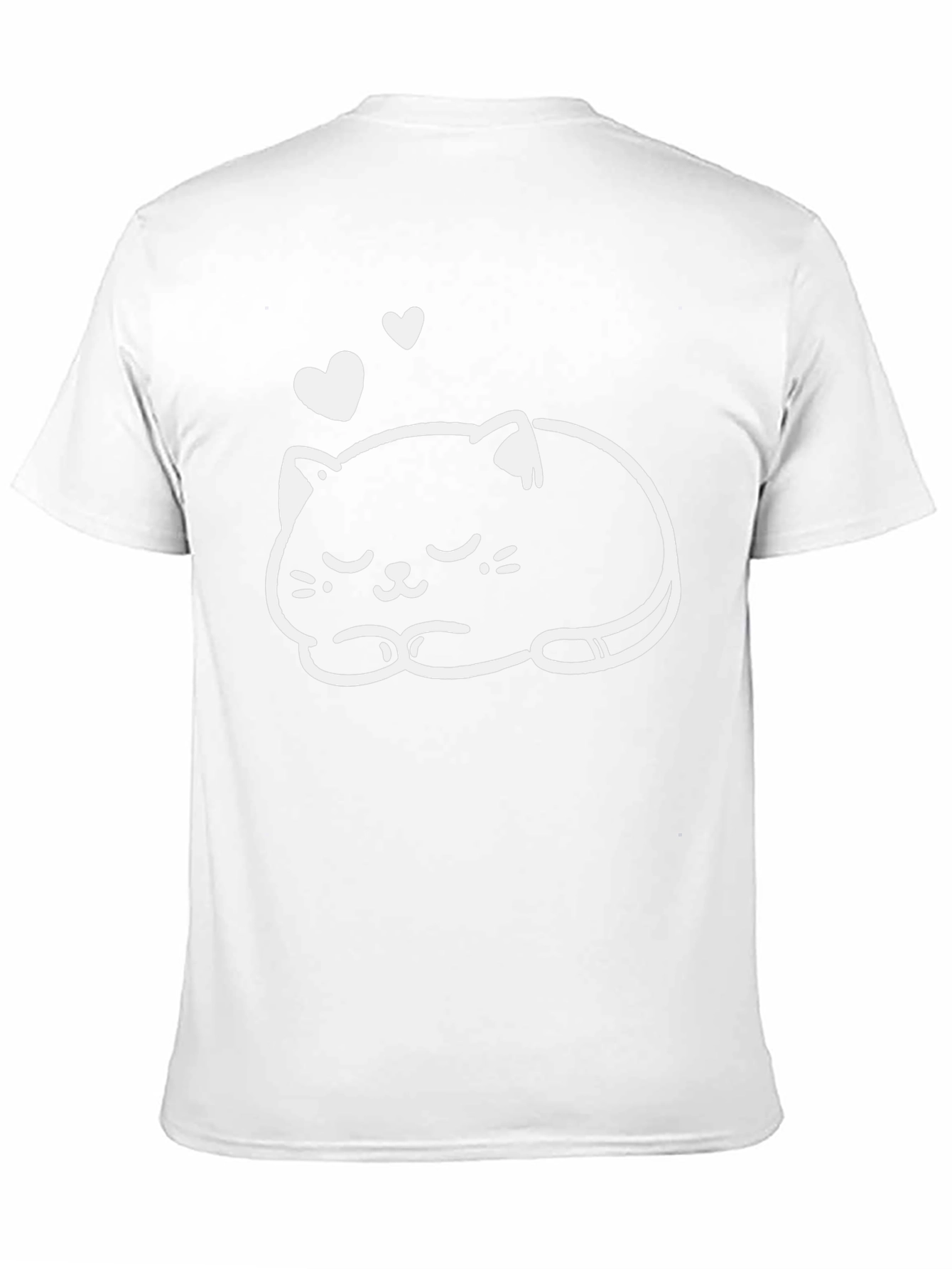 Cute Cat Nap T-Shirt - Soft Cotton Blend