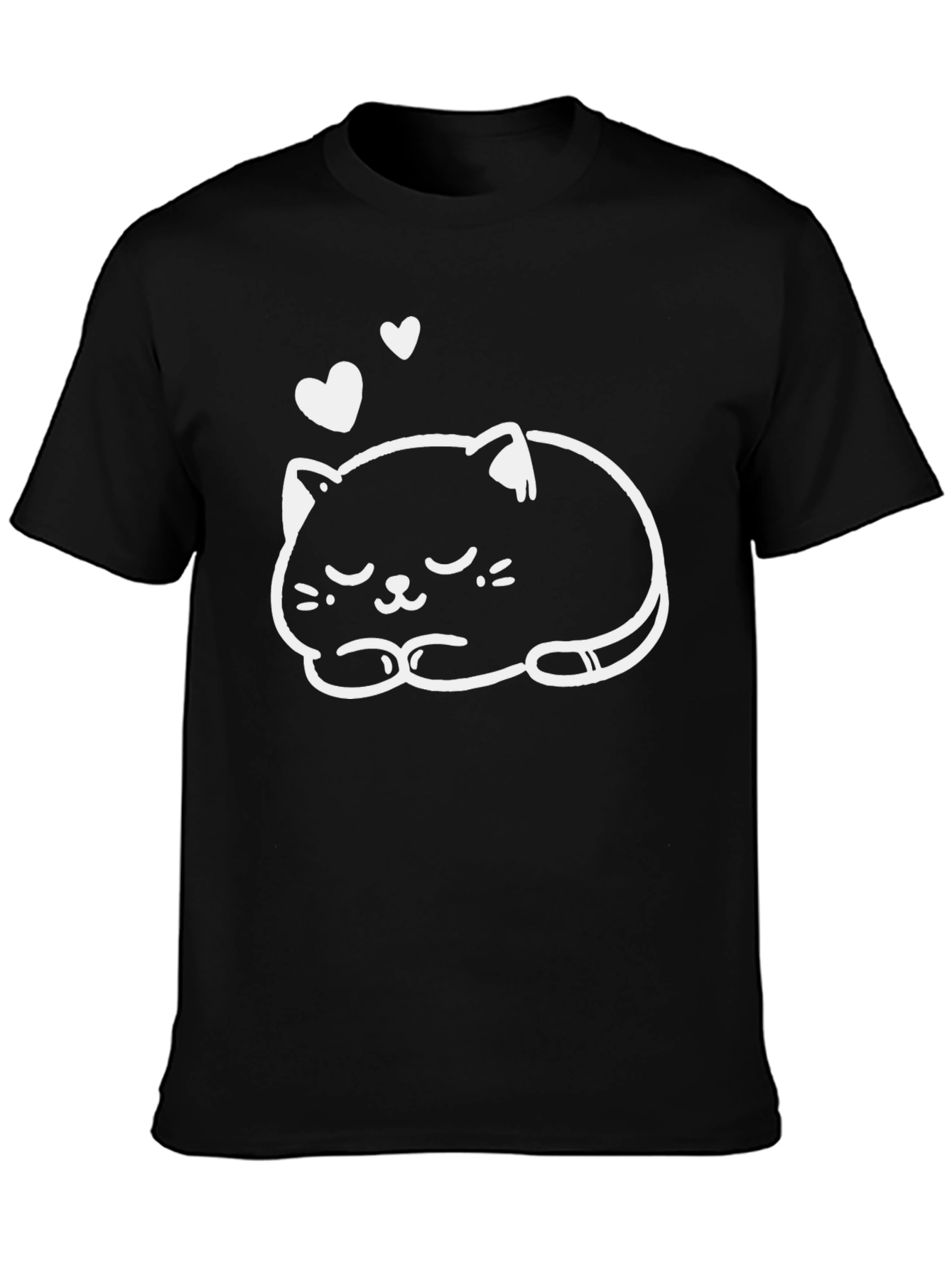 Cute Cat Nap T-Shirt - Soft Cotton Blend