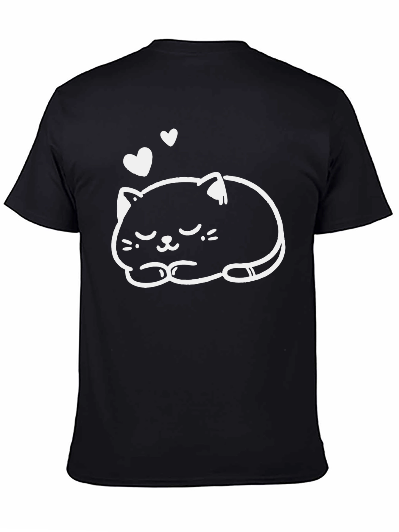 Cute Cat Nap T-Shirt - Soft Cotton Blend
