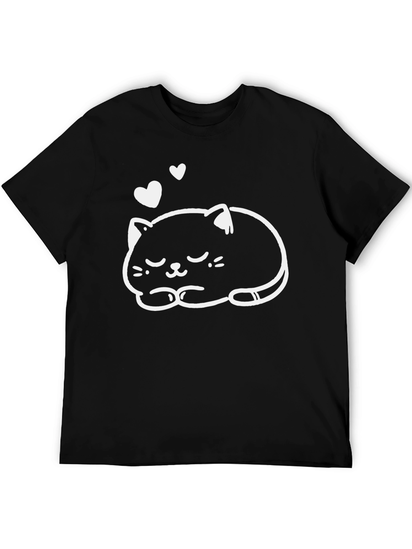 Cute Cat Nap T-Shirt - Soft Cotton Blend