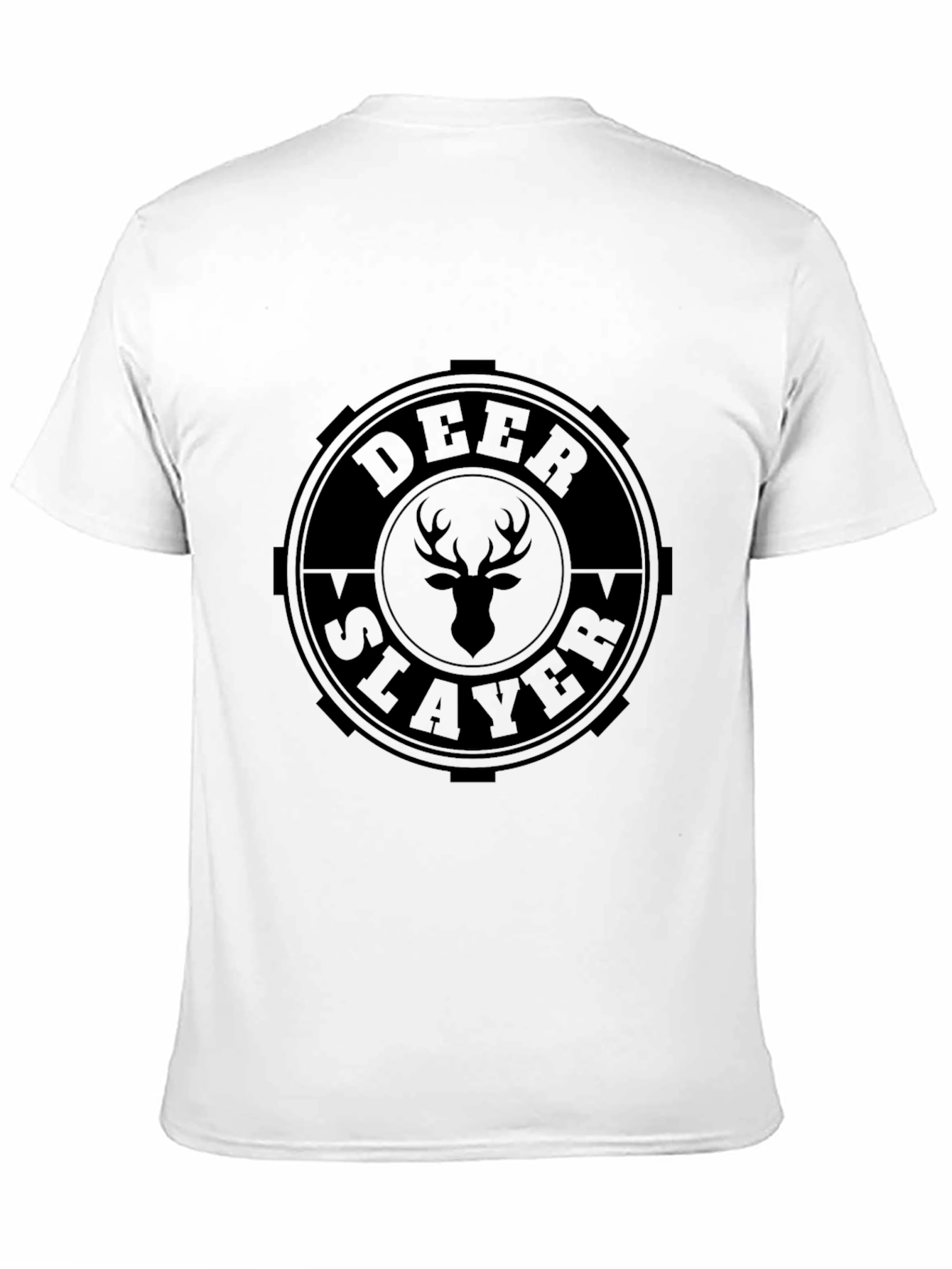 Deer Slayer Graphic T-Shirt - Black Cotton Tee