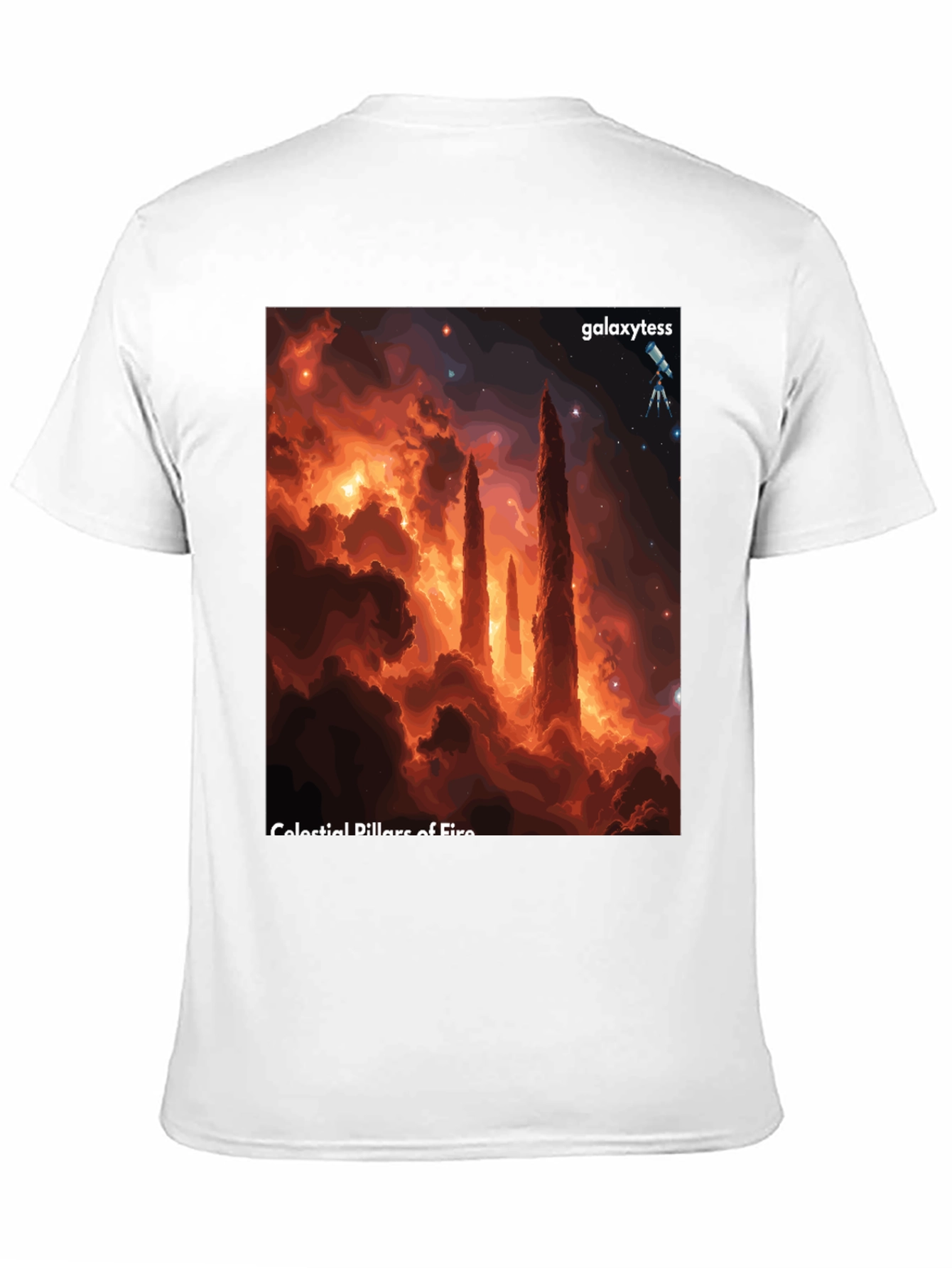 Celestial Pillars of Fire Graphic Tee