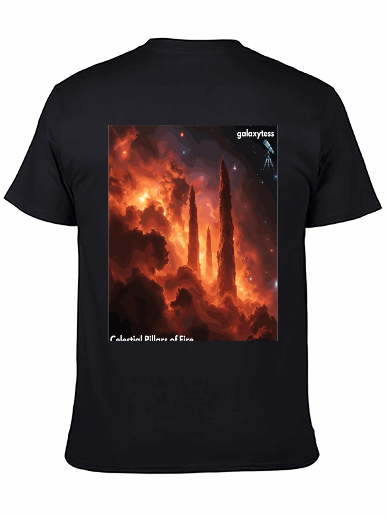 Celestial Pillars of Fire Graphic Tee