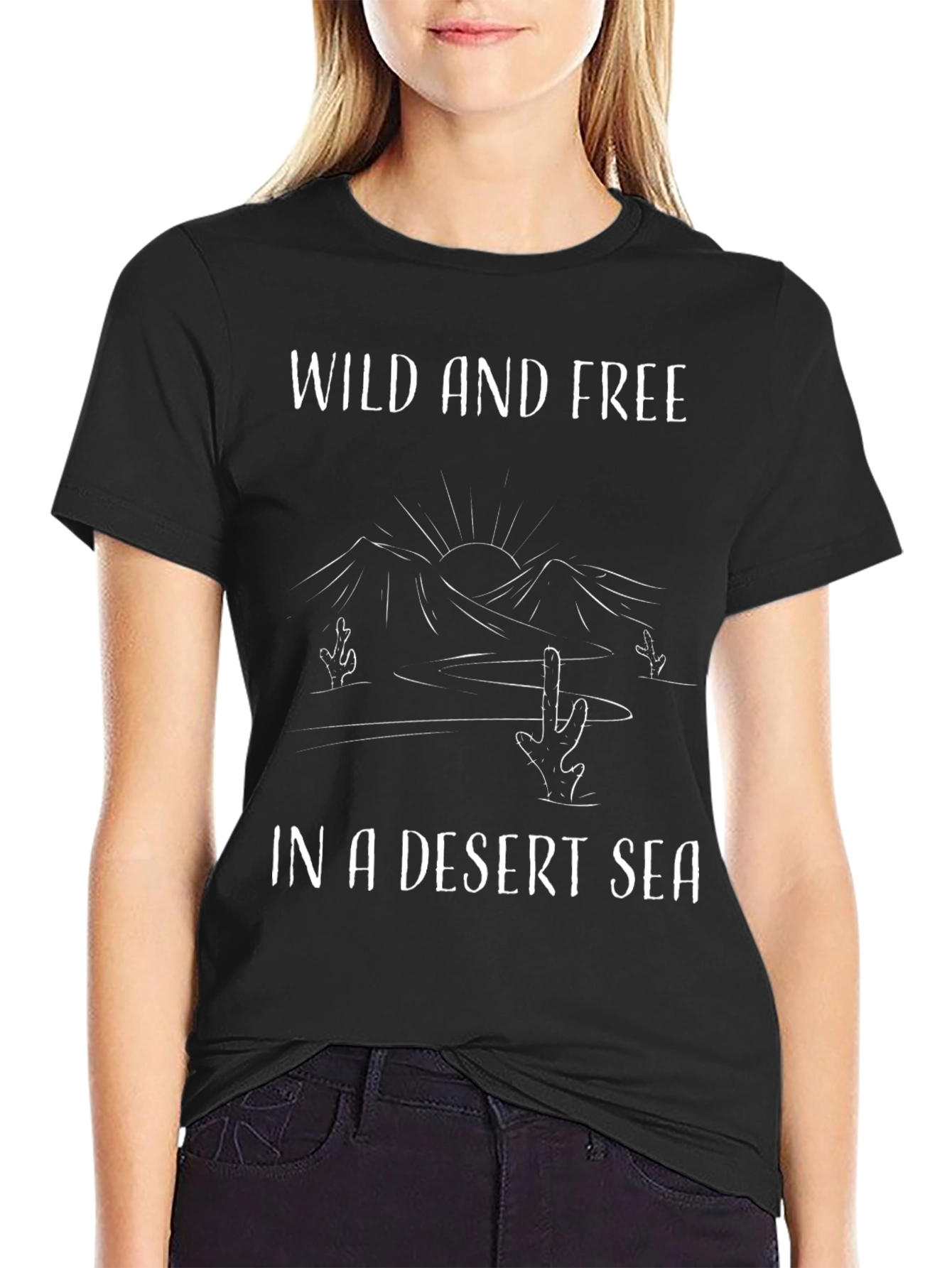 Wild and Free Desert Sea Graphic Tee