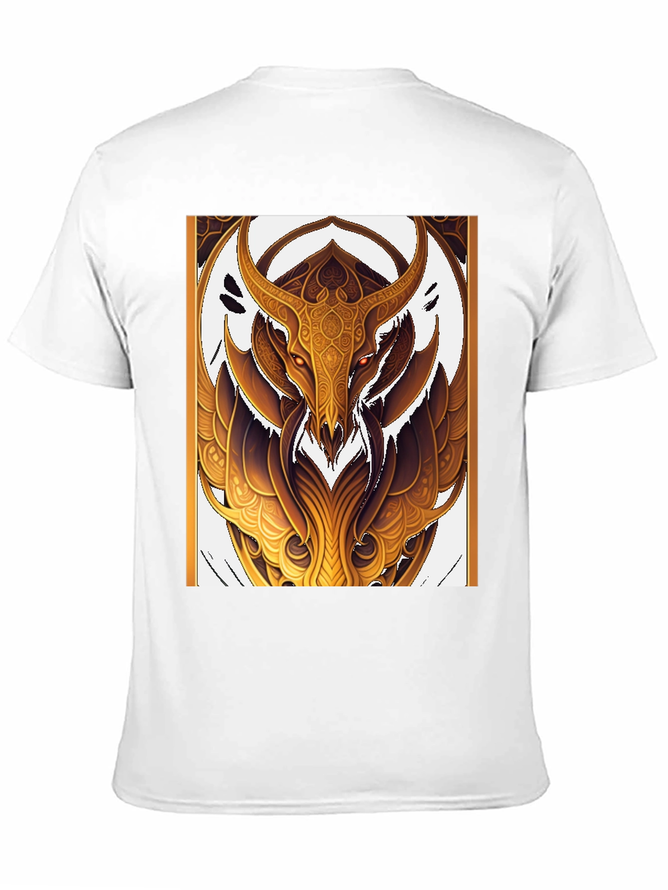 Golden Minotaur Graphic Black T-Shirt