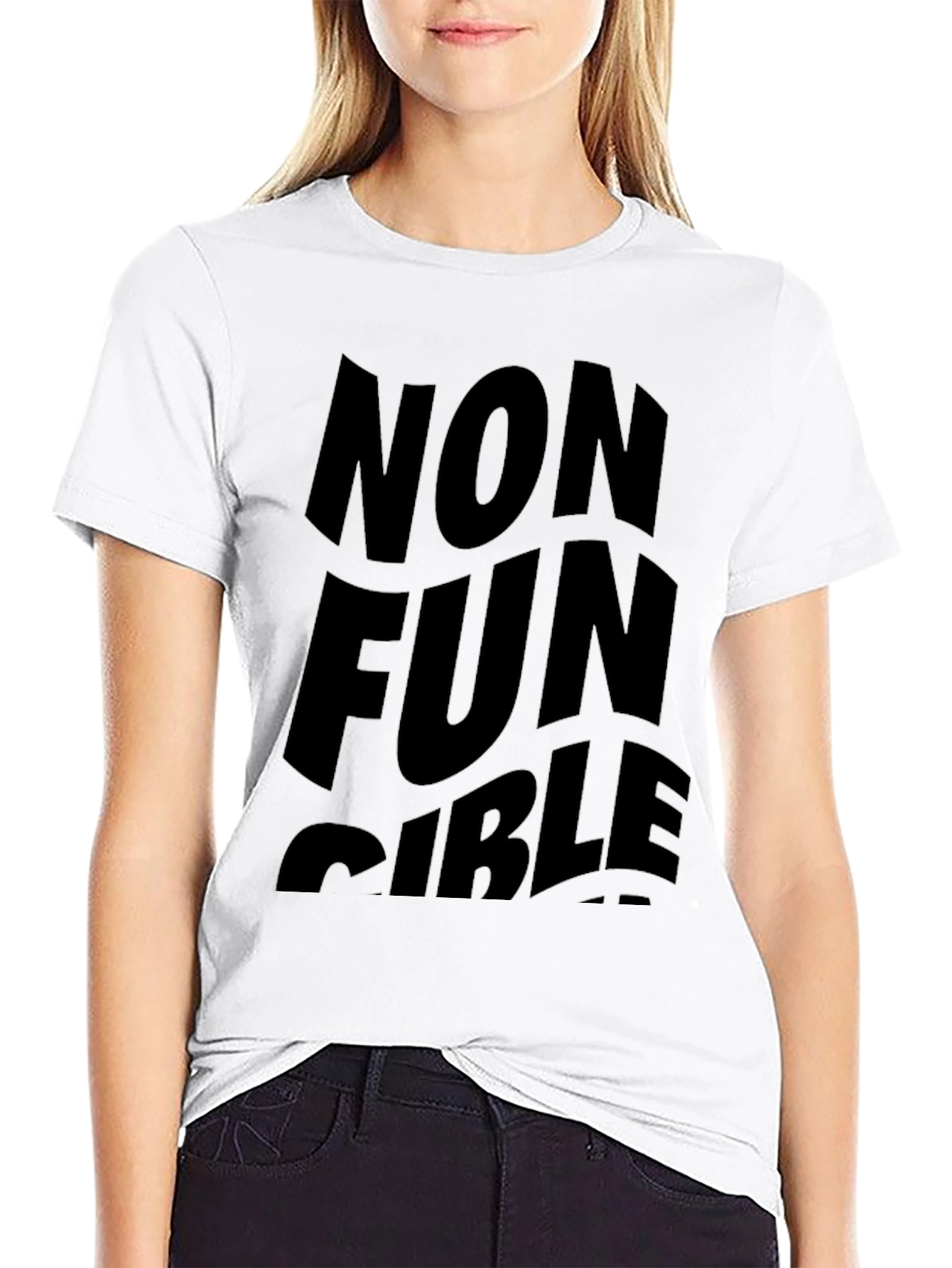 Non Fun Gible Black T-Shirt