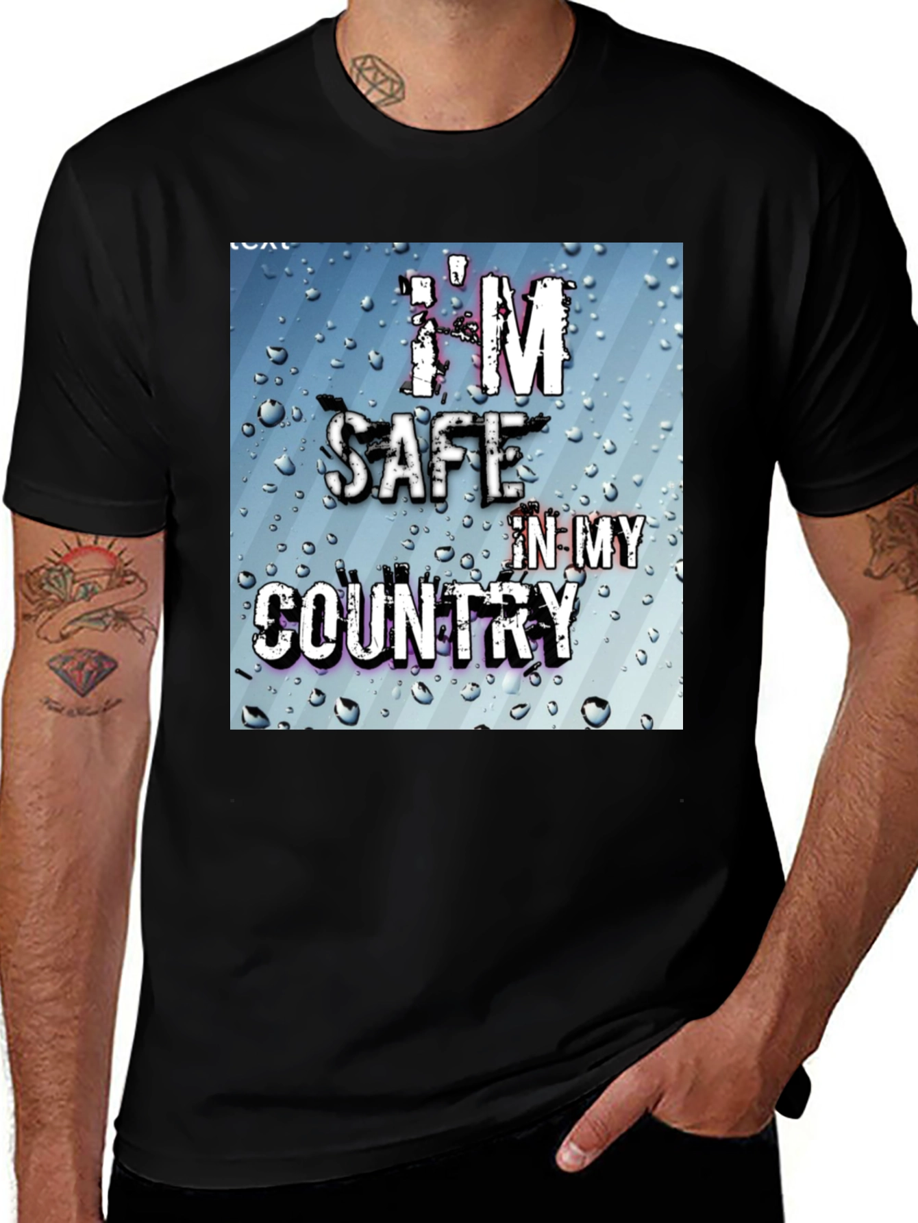 Im Safe In My Country Graphic T-Shirt