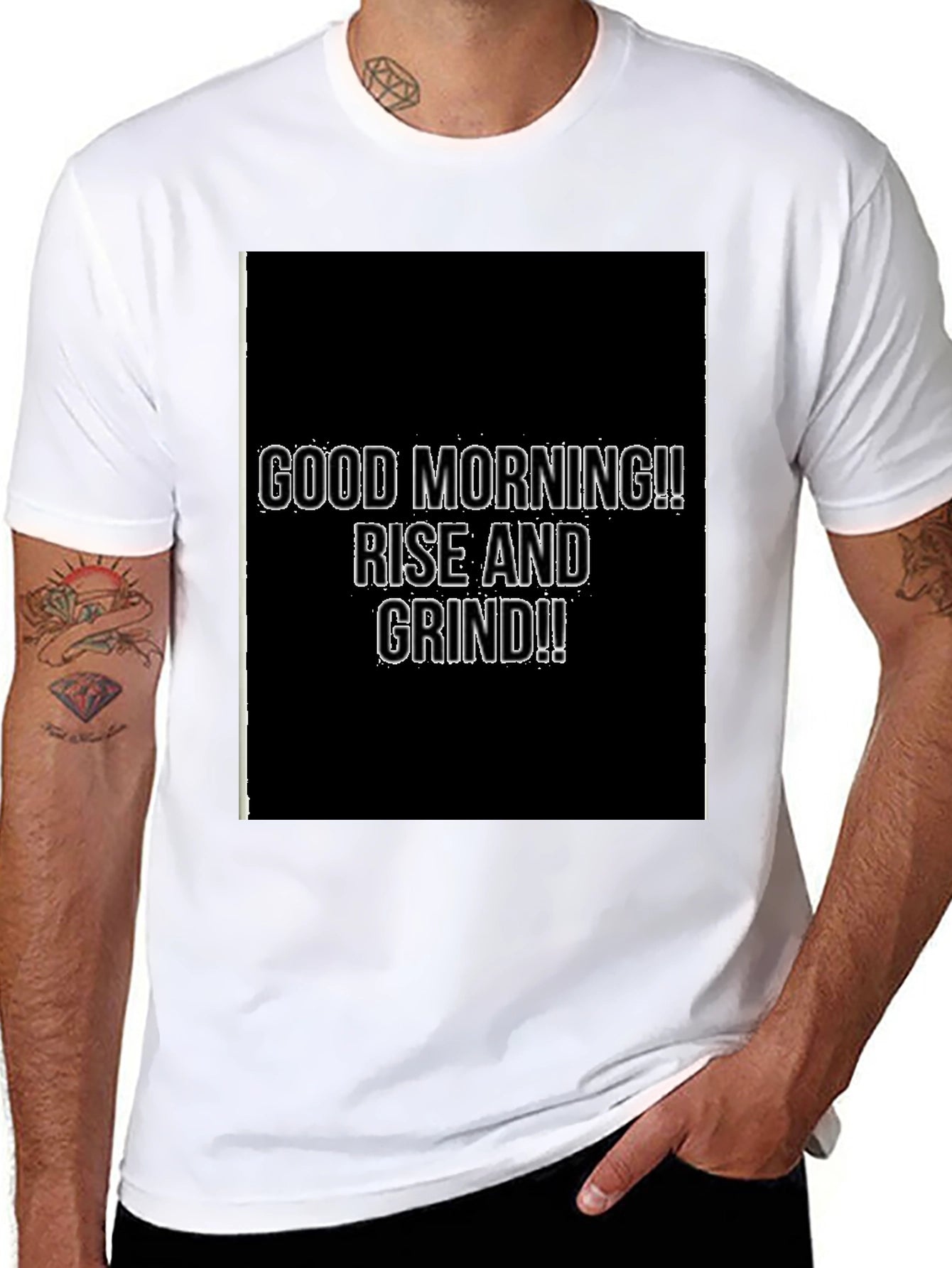 Rise and Grind Graphic Tee - Motivational T-Shirt