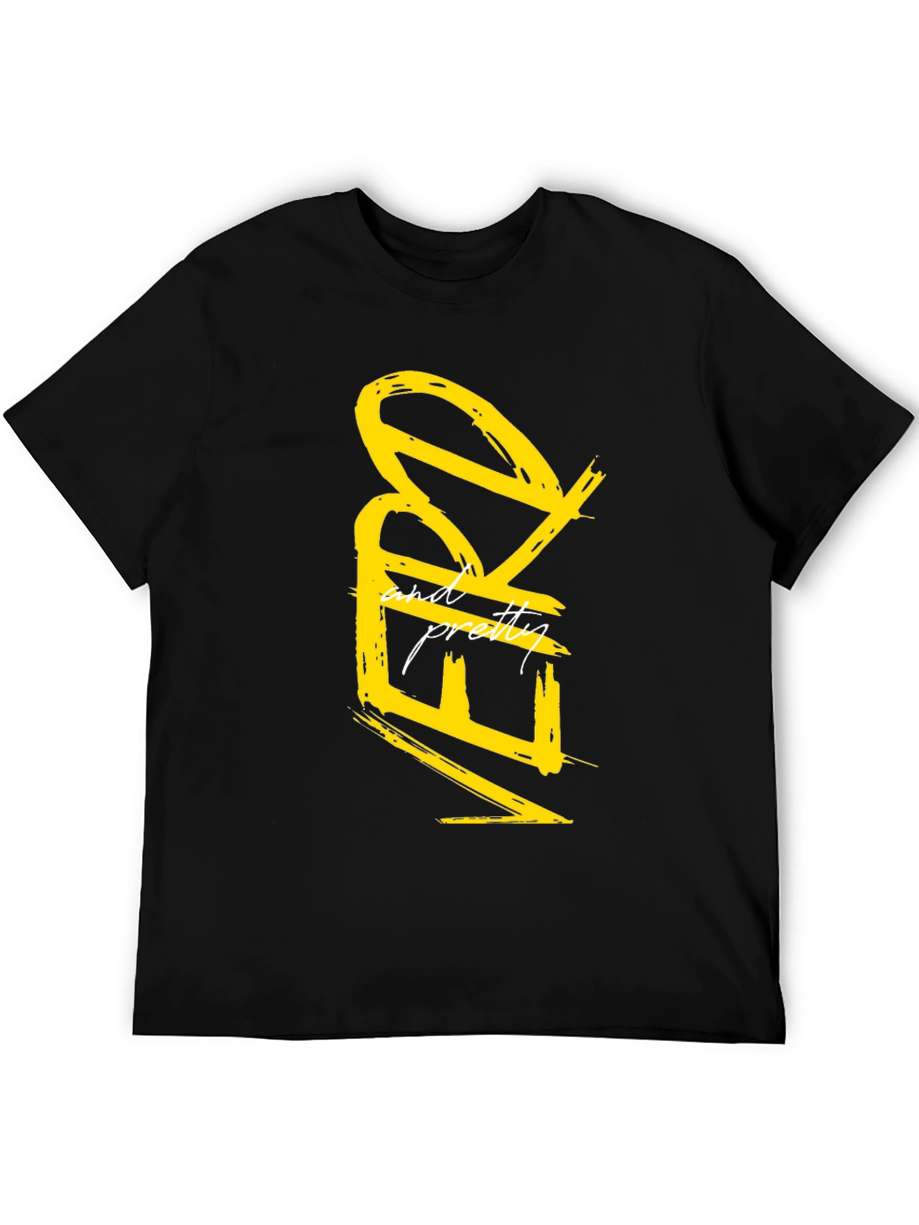 Nerdy and Pretty Graphic Tee - Black Casual T-Shirt