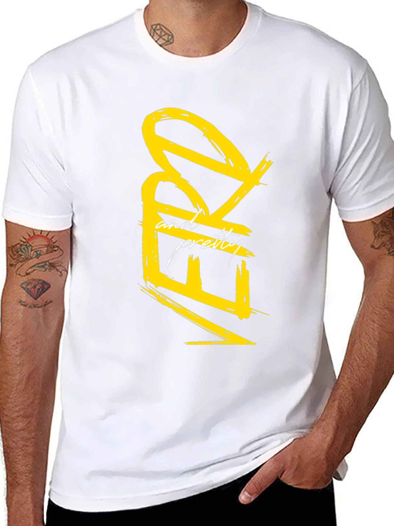Nerdy and Pretty Graphic Tee - Black Casual T-Shirt
