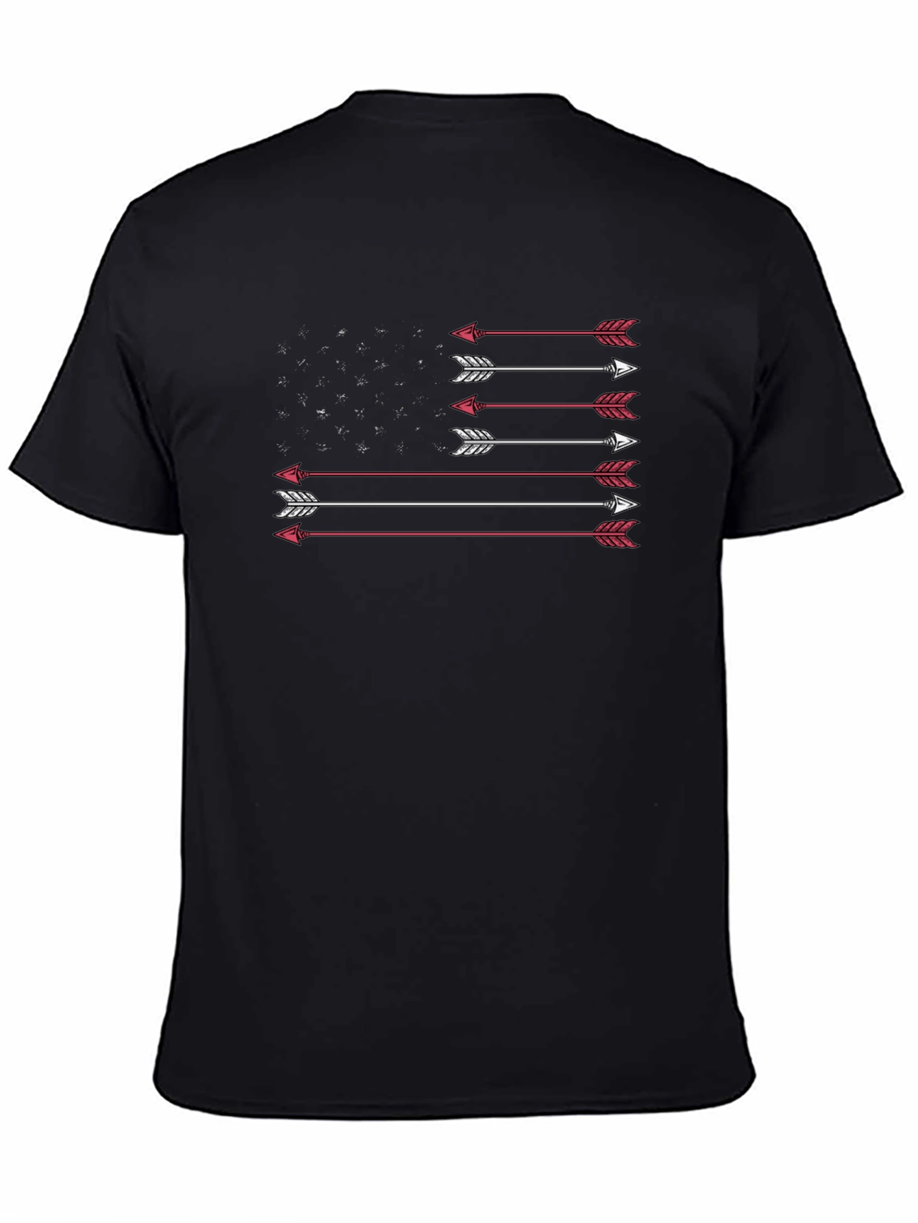 Arrow Flag Graphic Tee - Patriotic Design