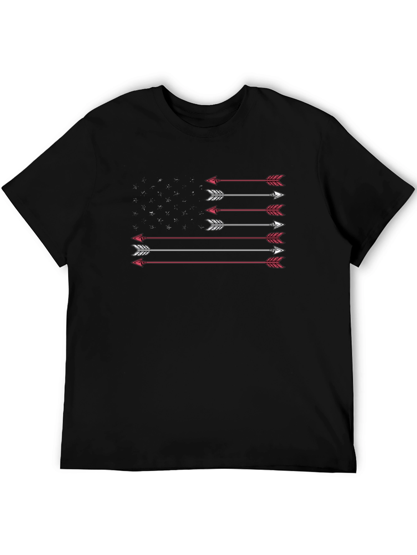 Arrow Flag Graphic Tee - Patriotic Design