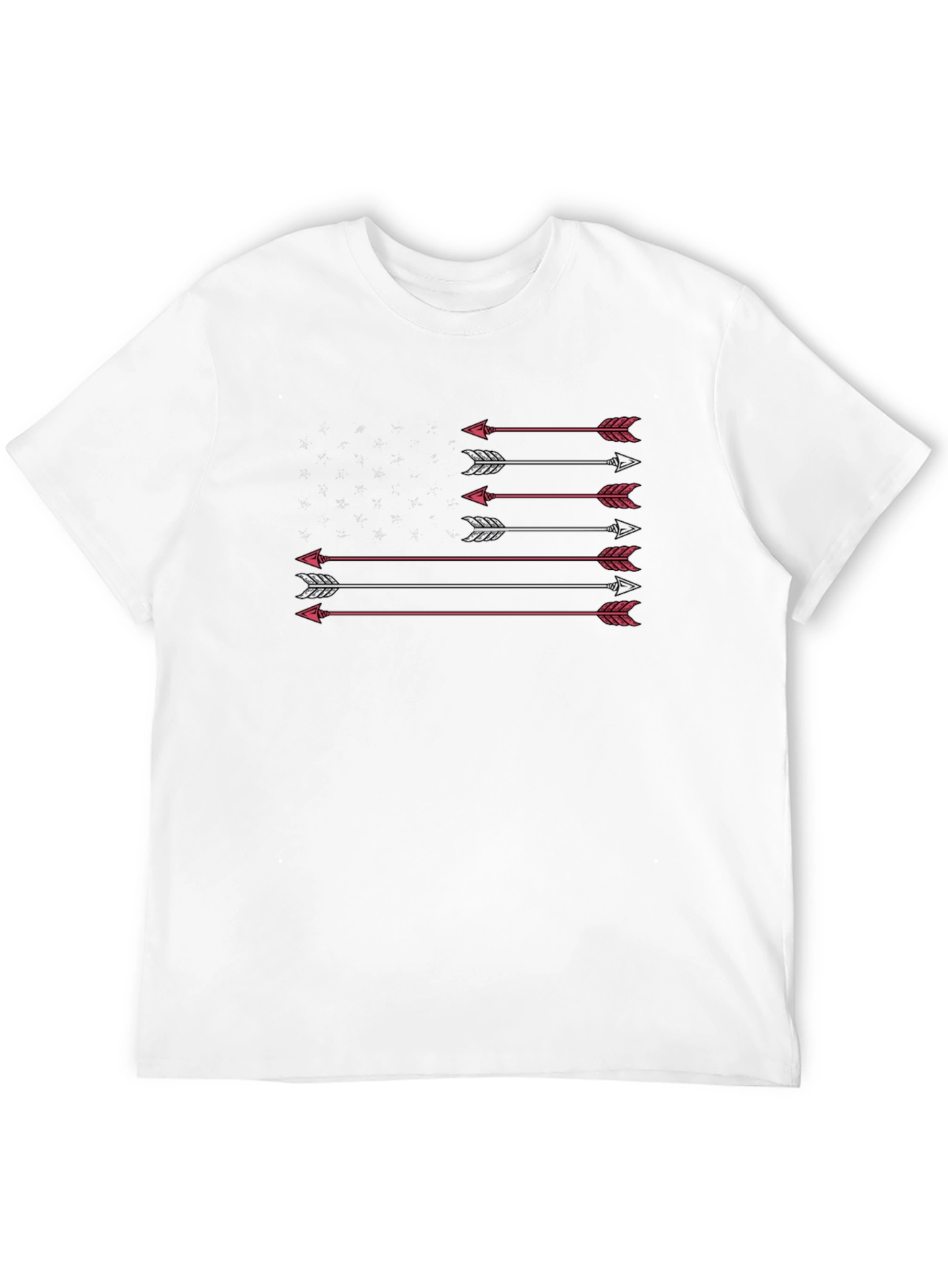 Arrow Flag Graphic Tee - Patriotic Design