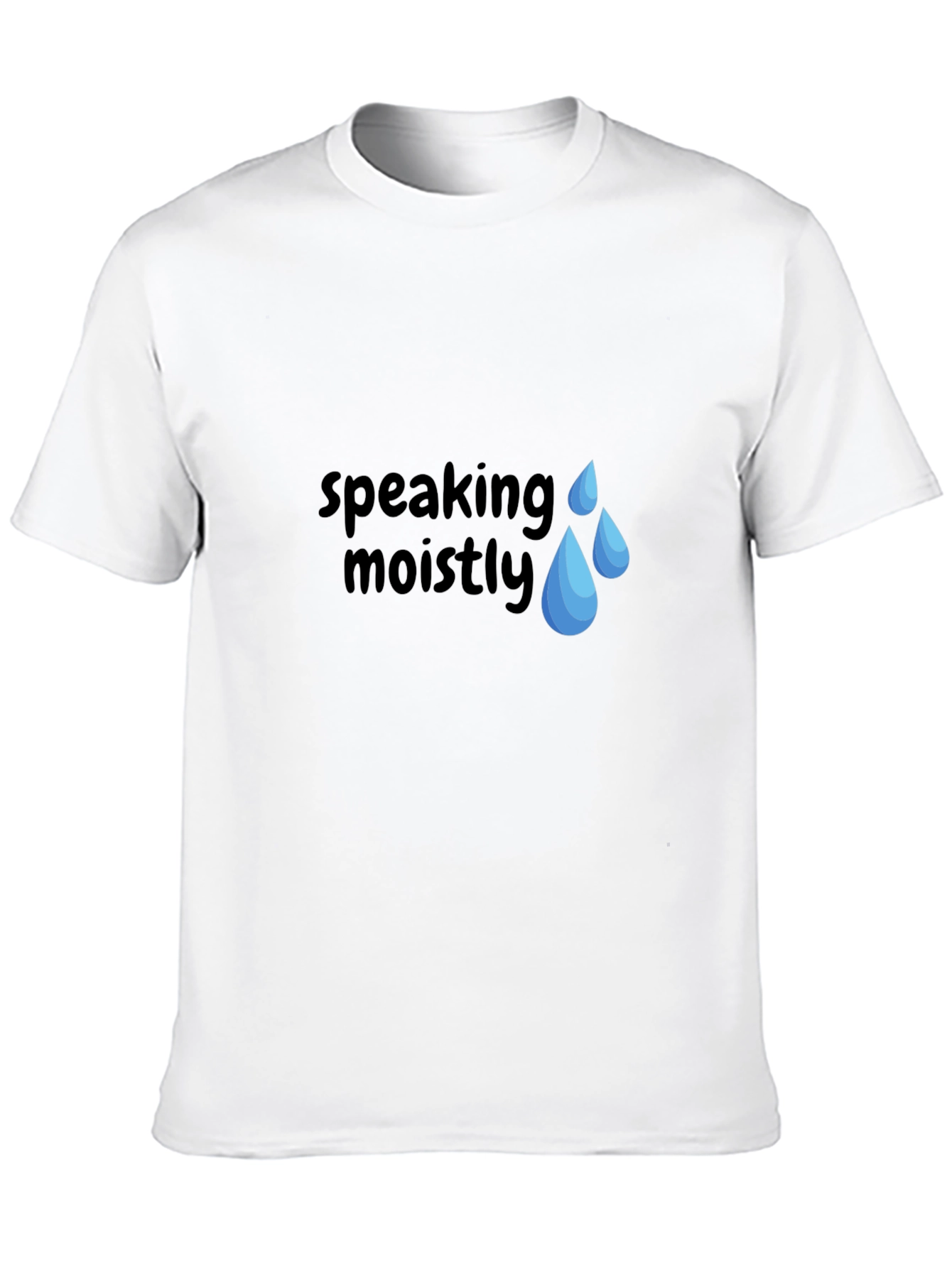 Speaking Moistly Graphic T-Shirt - Unisex Black Tee