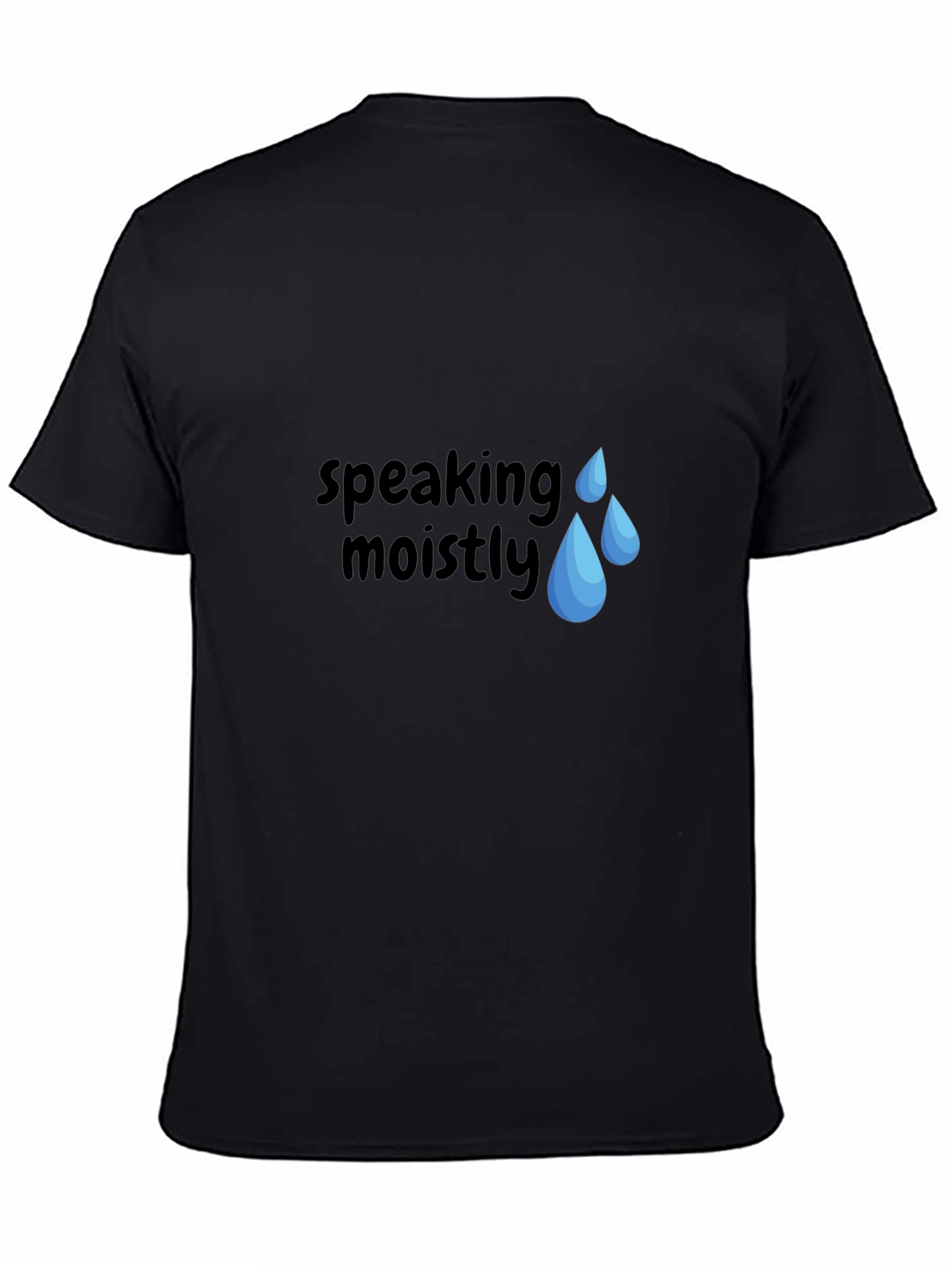 Speaking Moistly Graphic T-Shirt - Unisex Black Tee