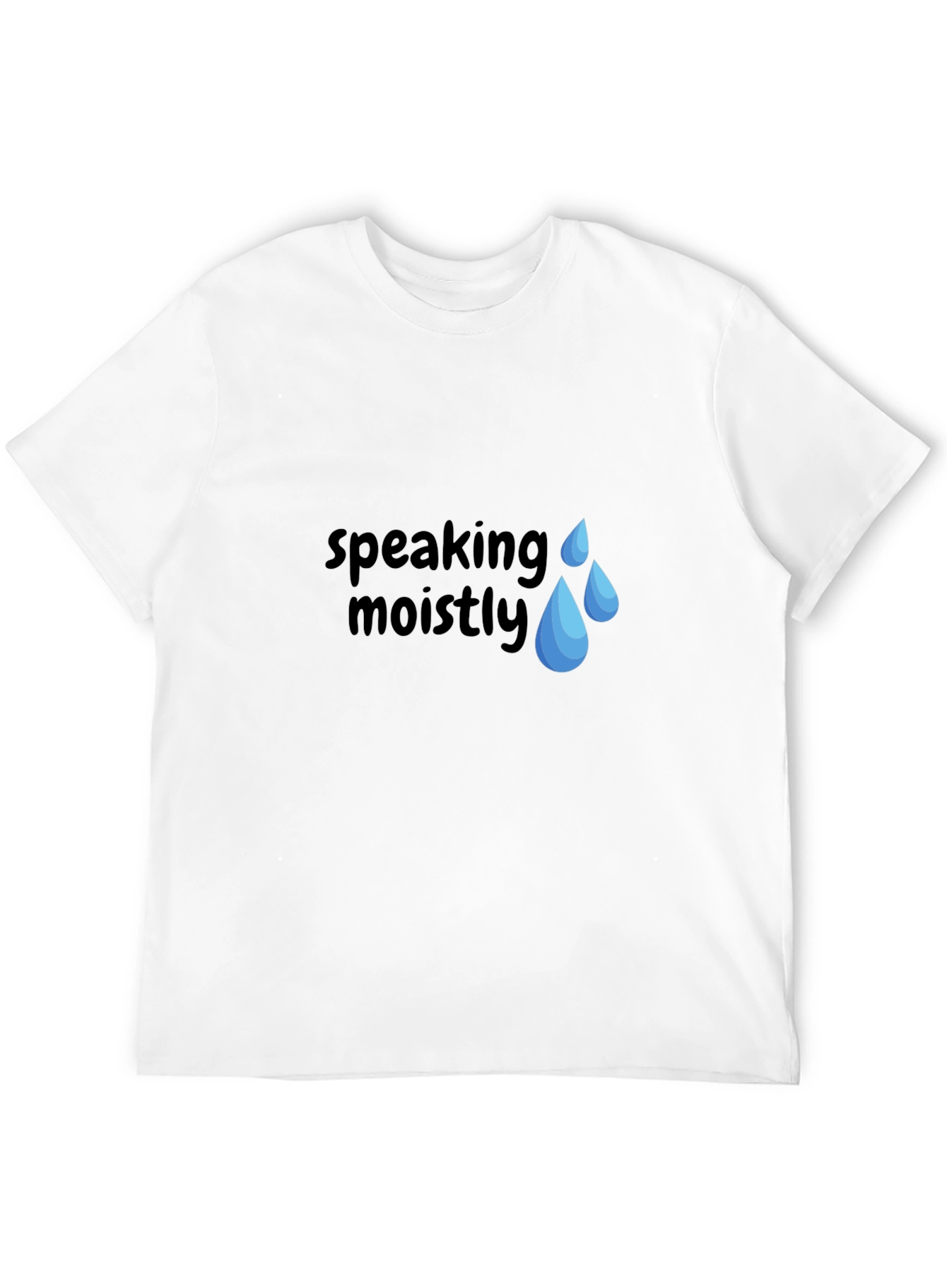 Speaking Moistly Graphic T-Shirt - Unisex Black Tee