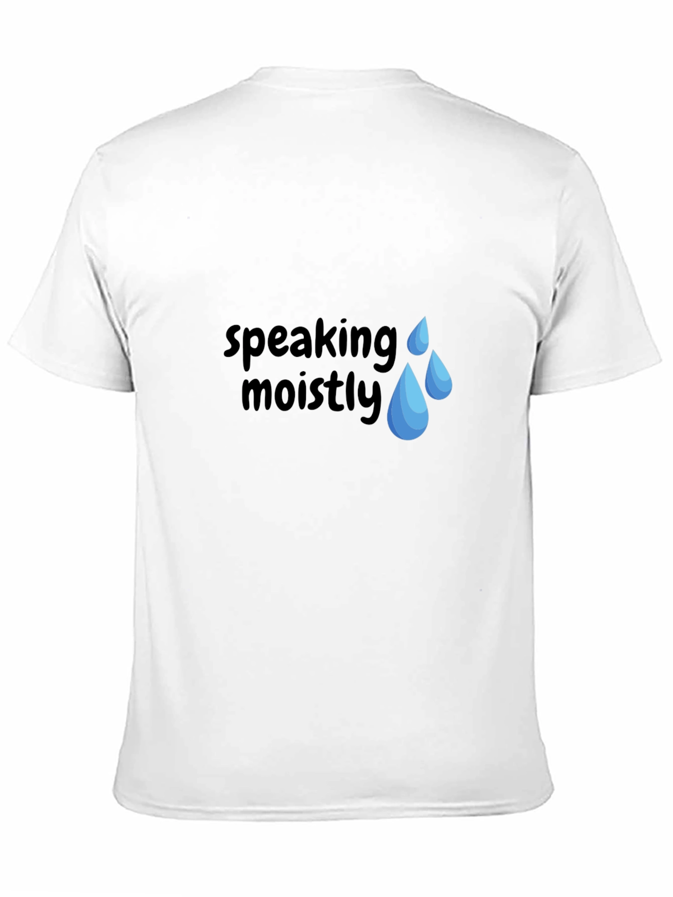 Speaking Moistly Graphic T-Shirt - Unisex Black Tee