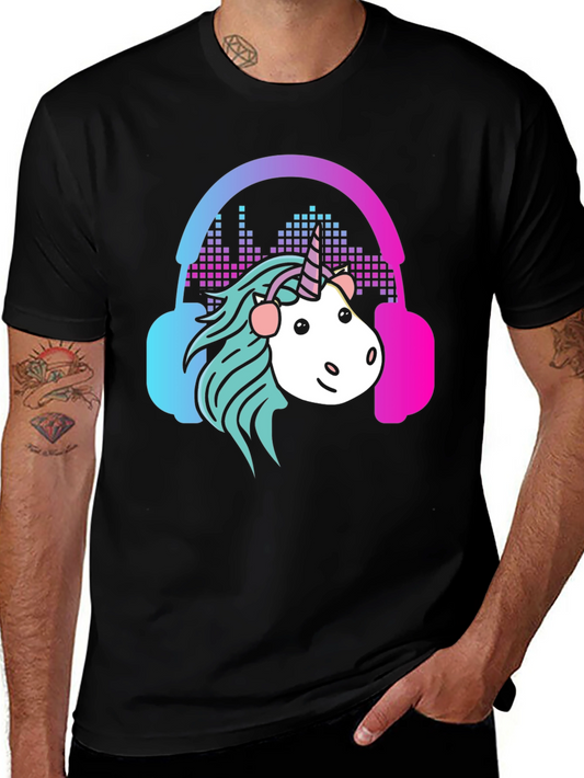 Unicorn DJ Graphic Tee - Cool Comfort