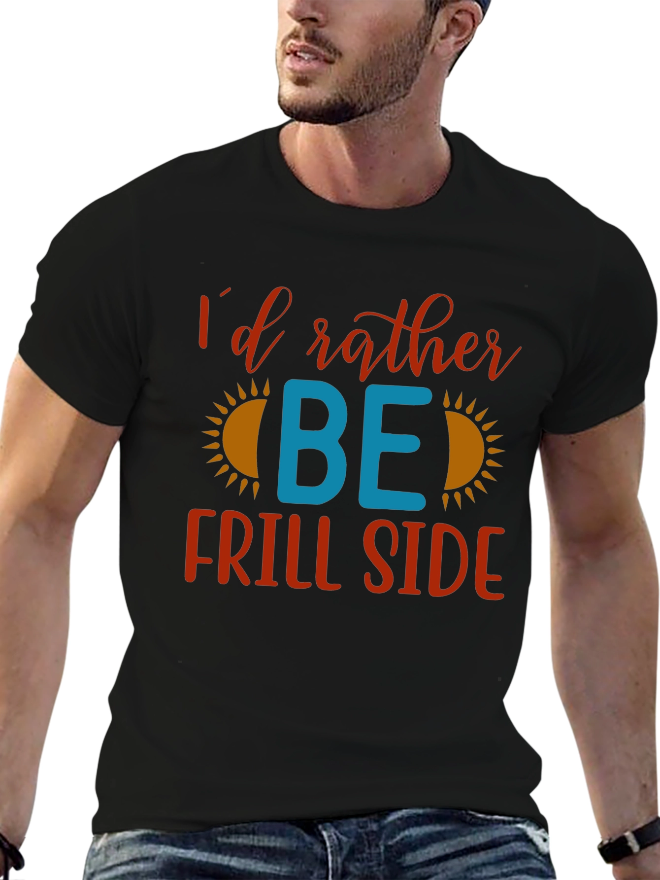 Id Rather Be Frill Side T-Shirt