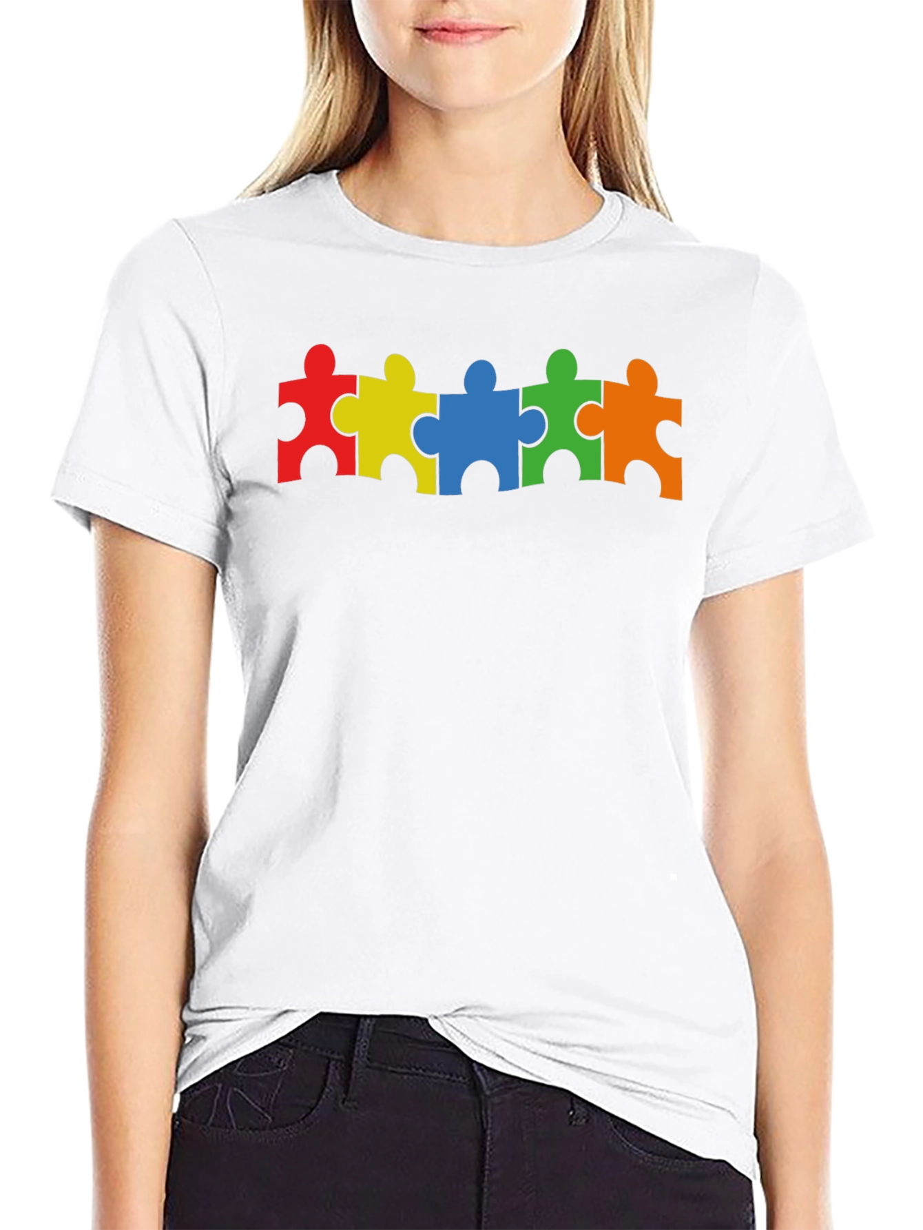 Autism Awareness Puzzle Piece Graphic Tee