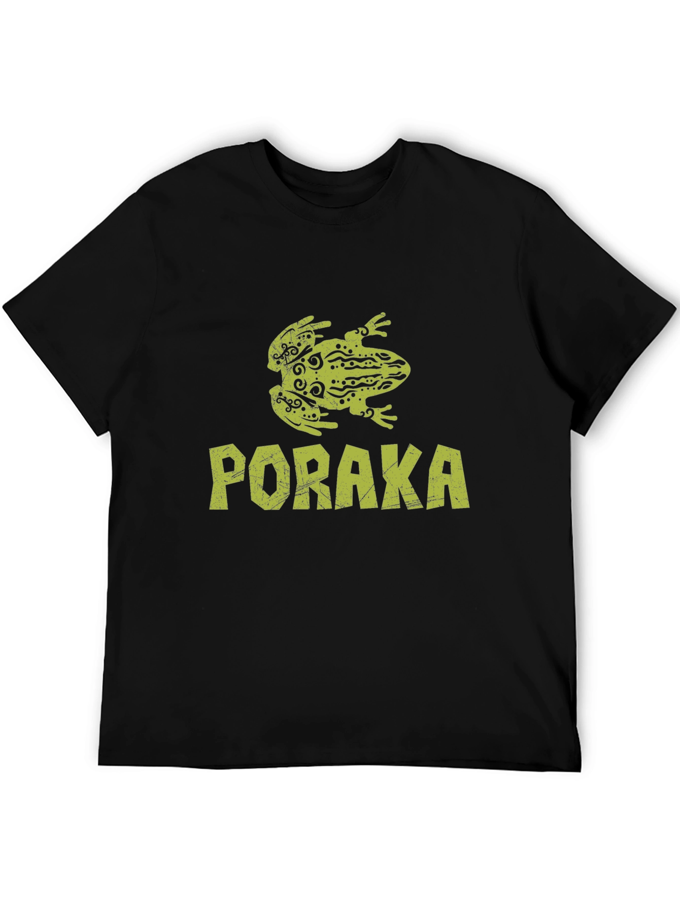 Poraka Frog Graphic Tee - Black