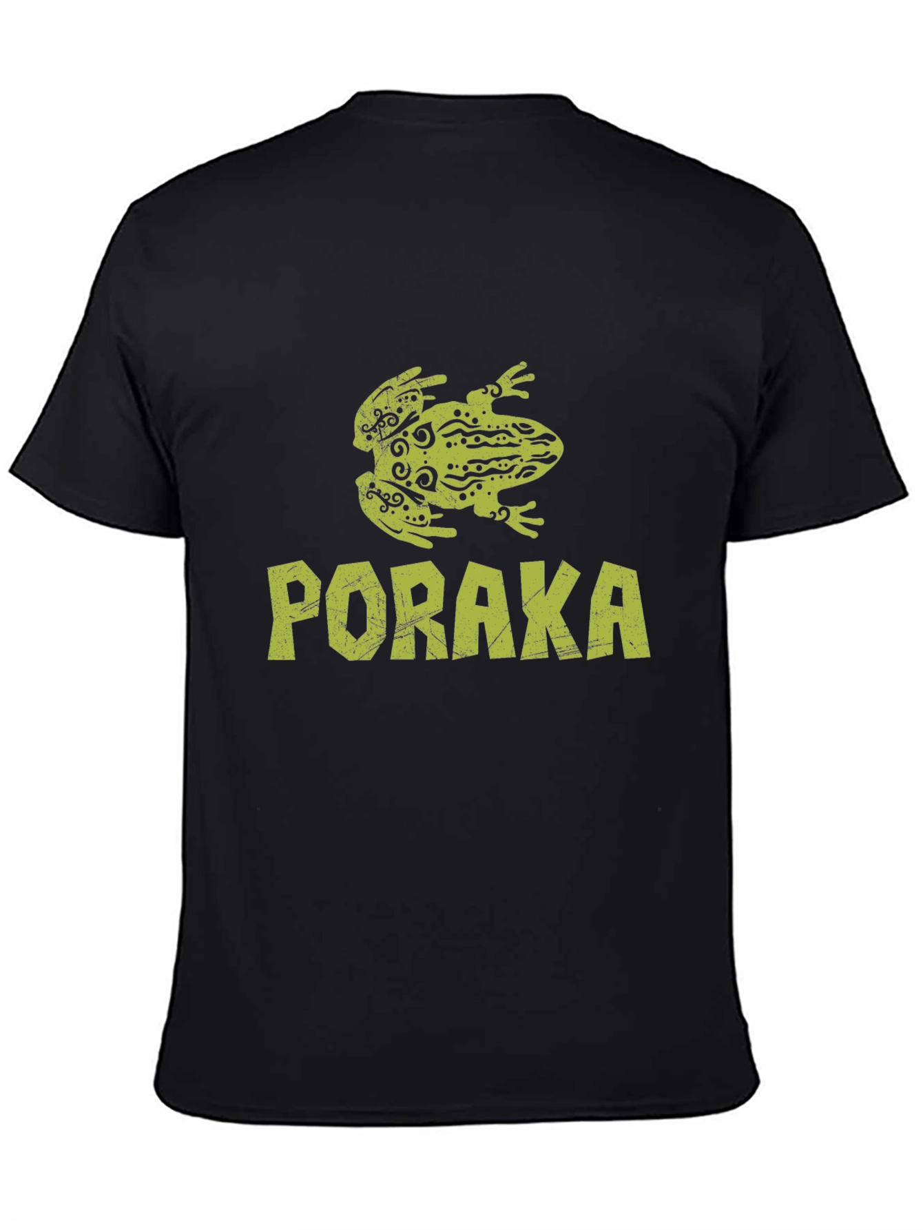 Poraka Frog Graphic Tee - Black