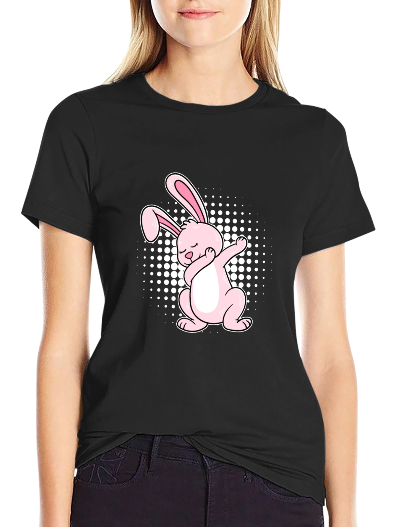 Dabbing Easter Bunny Mens T-Shirt