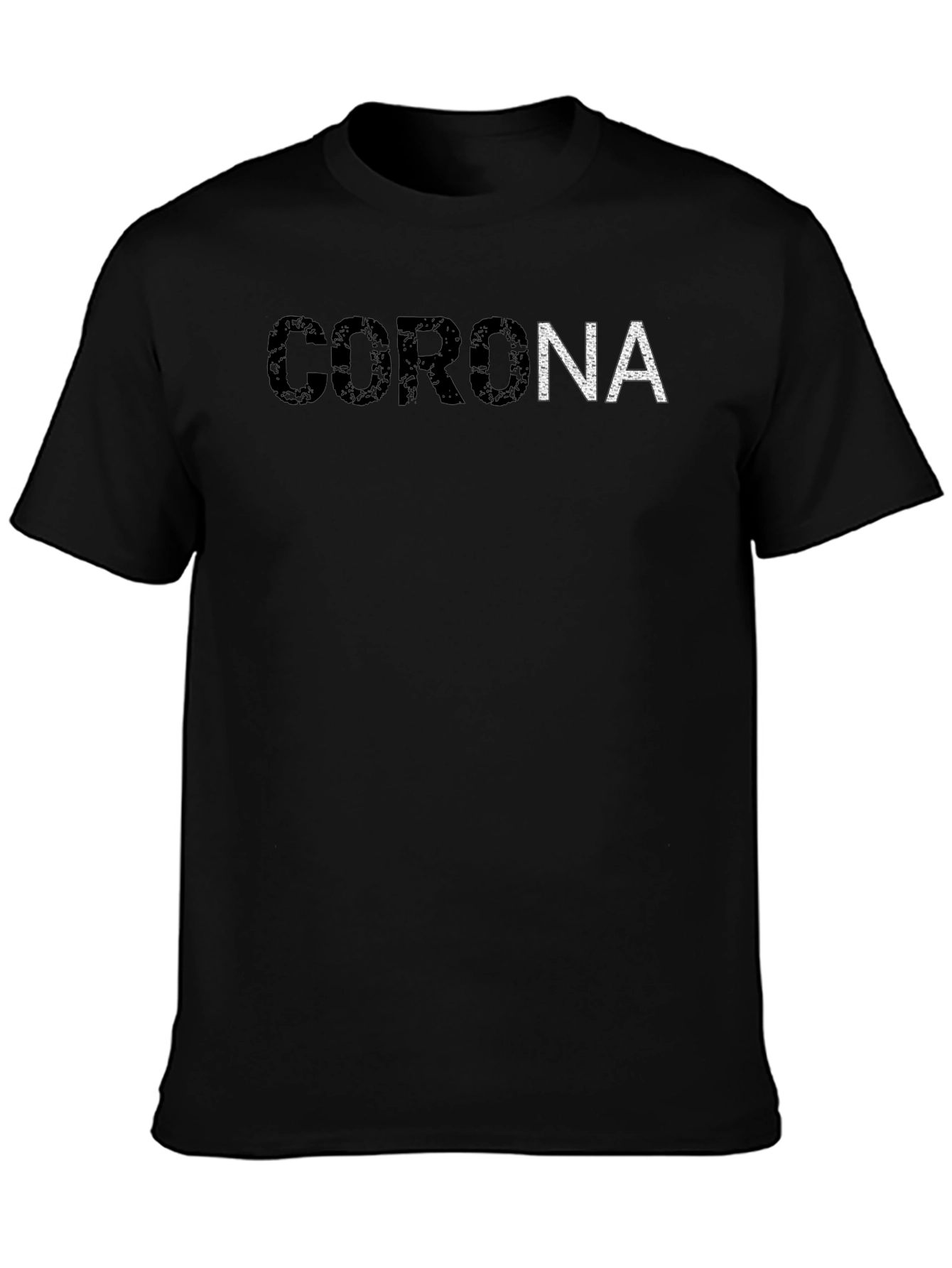 Corona Graphic Black T-Shirt - Mens