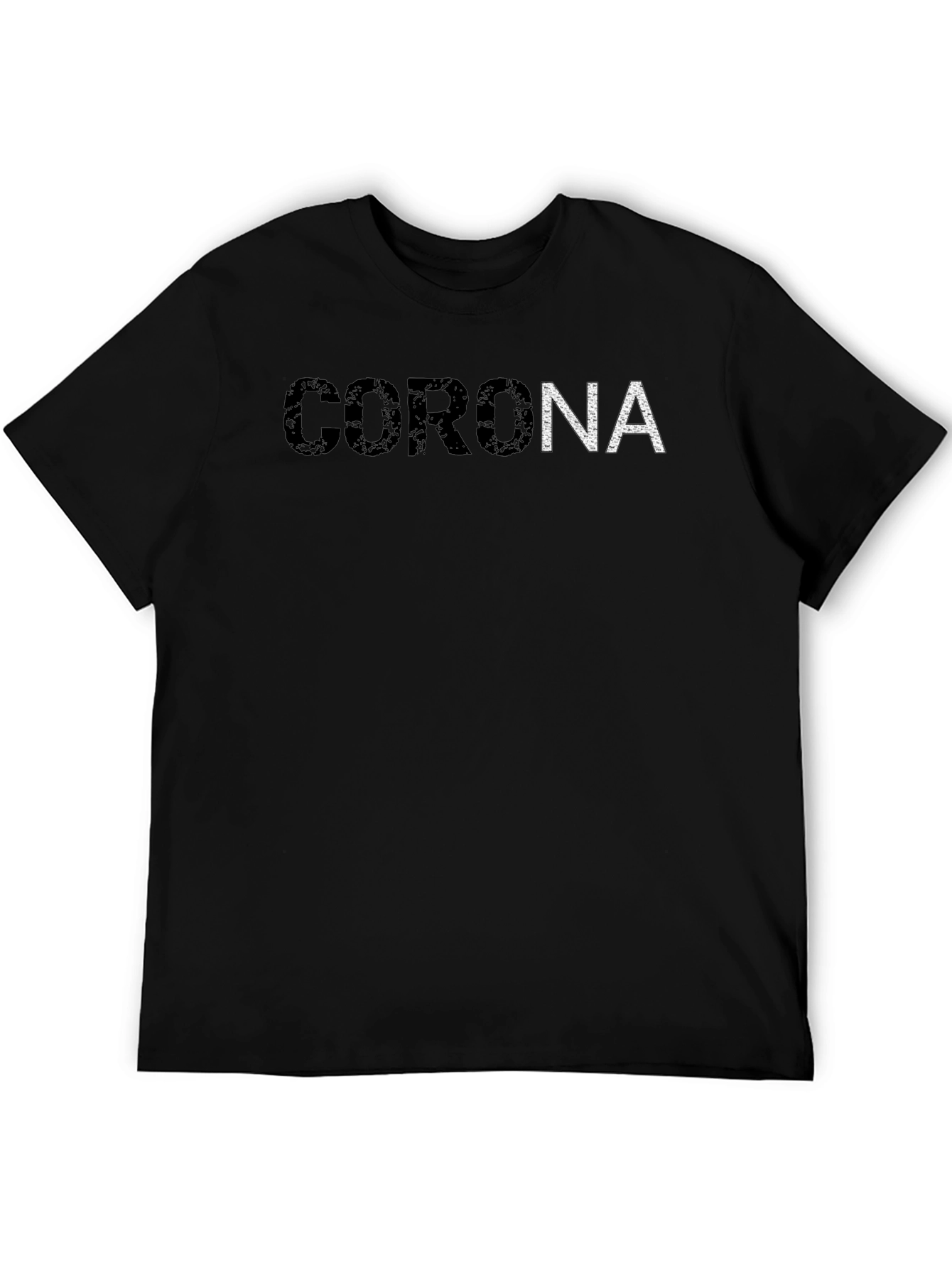 Corona Graphic Black T-Shirt - Mens