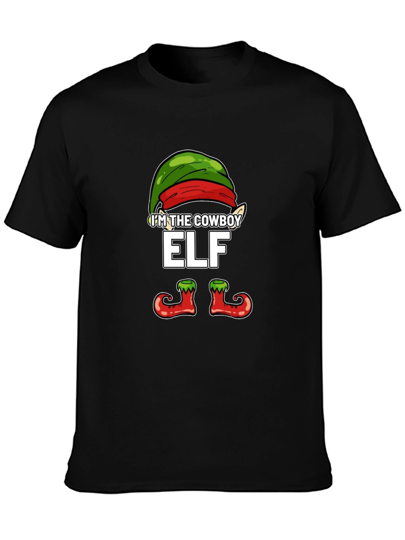 Im The Cowboy Elf T-Shirt Christmas Holiday Party Tee