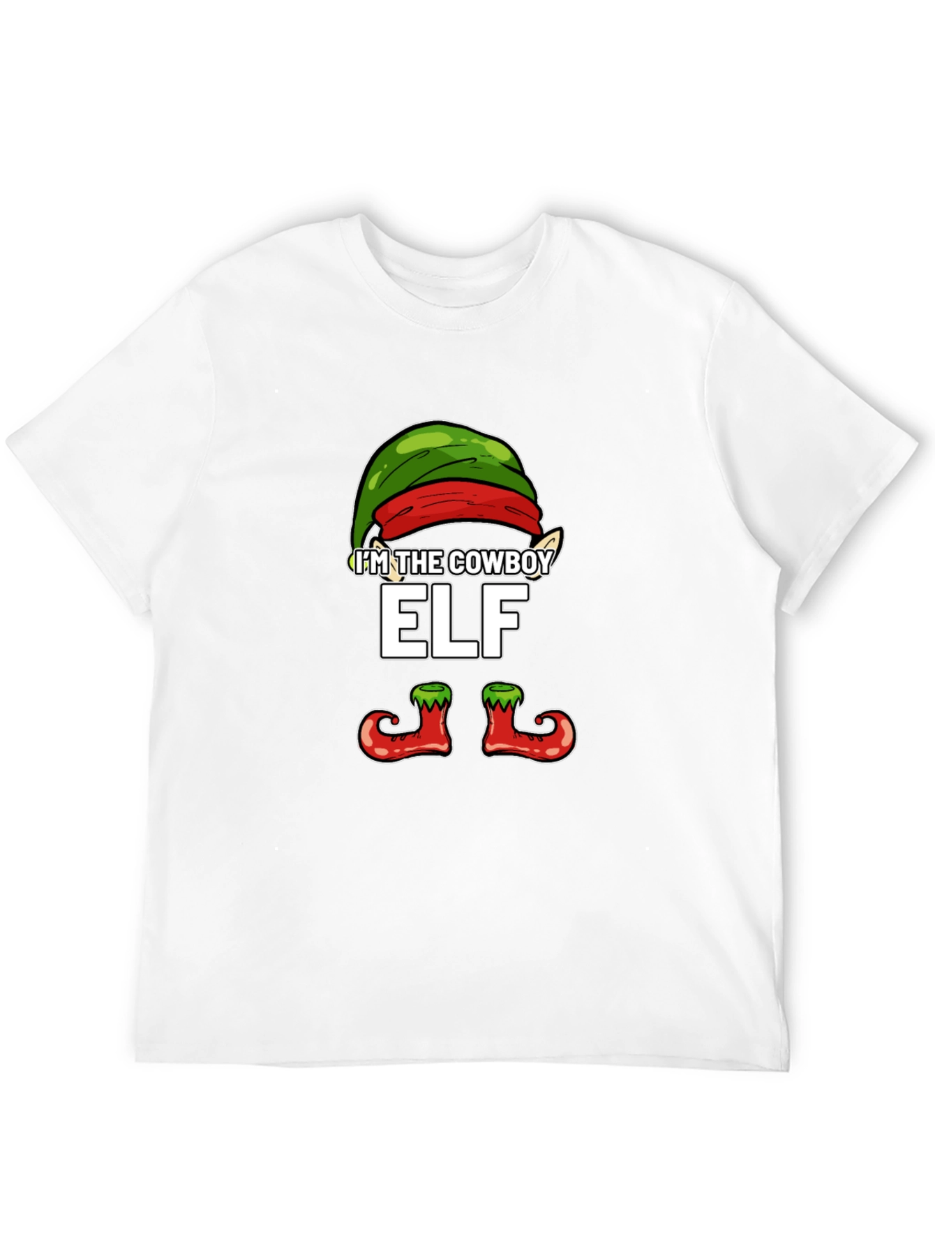 Im The Cowboy Elf T-Shirt Christmas Holiday Party Tee