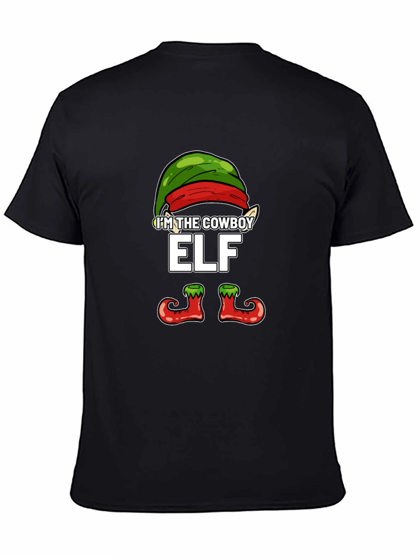 Im The Cowboy Elf T-Shirt Christmas Holiday Party Tee