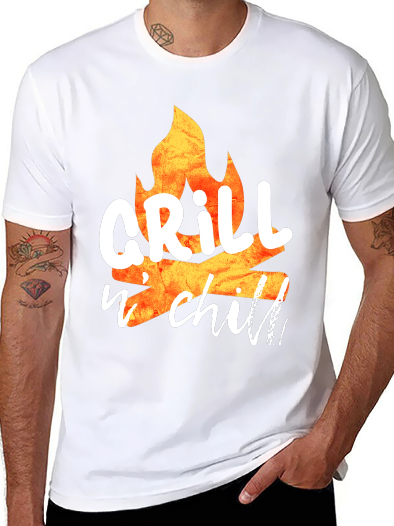 Grill n Chill Graphic Tee - BBQ Vibes