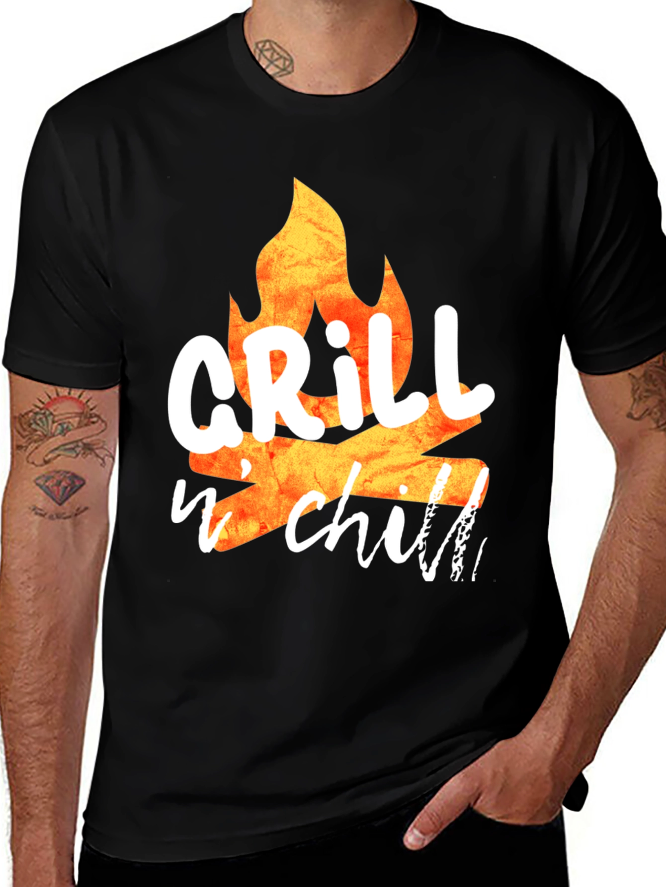 Grill n Chill Graphic Tee - BBQ Vibes