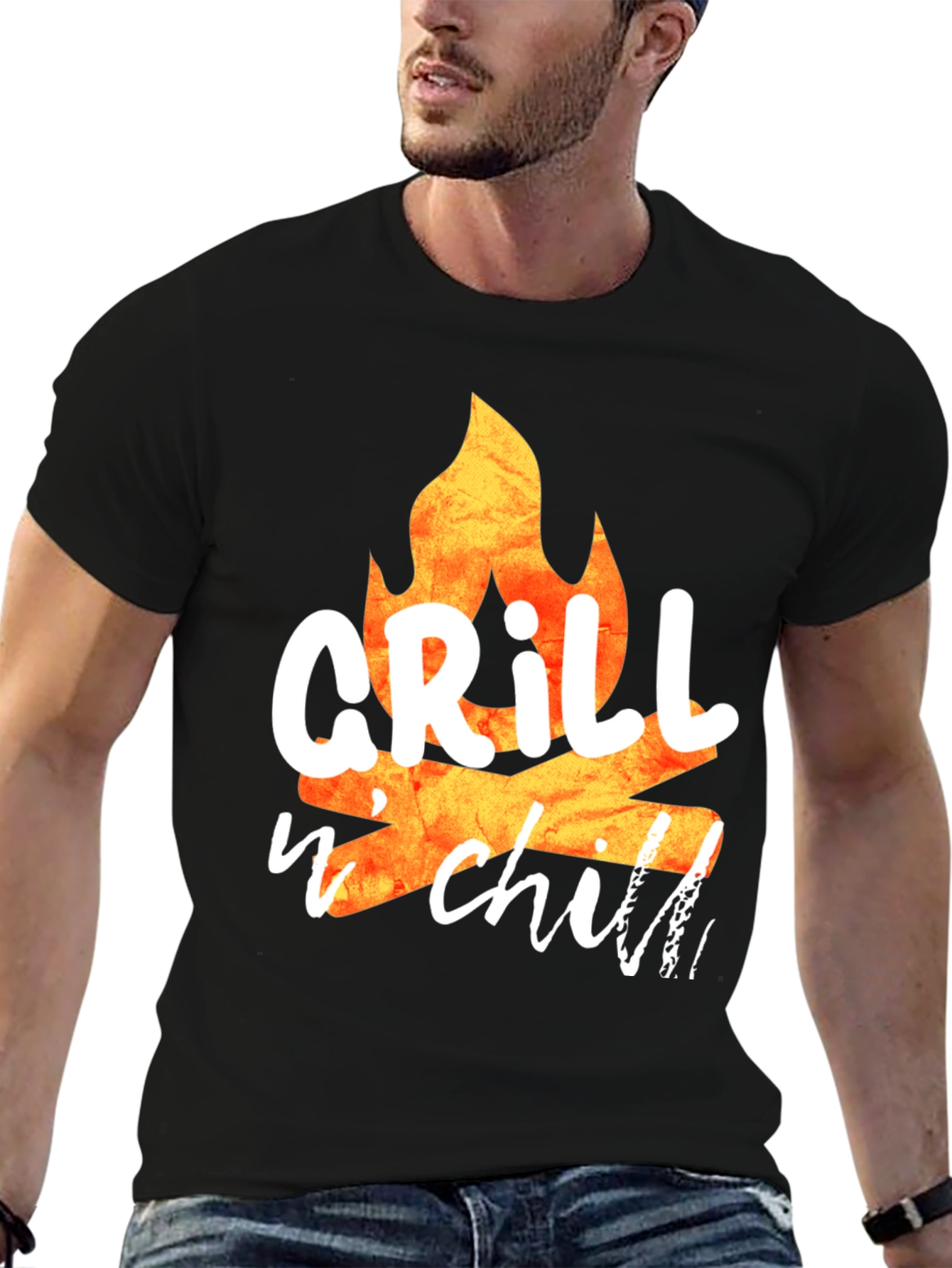 Grill n Chill Graphic Tee - BBQ Vibes
