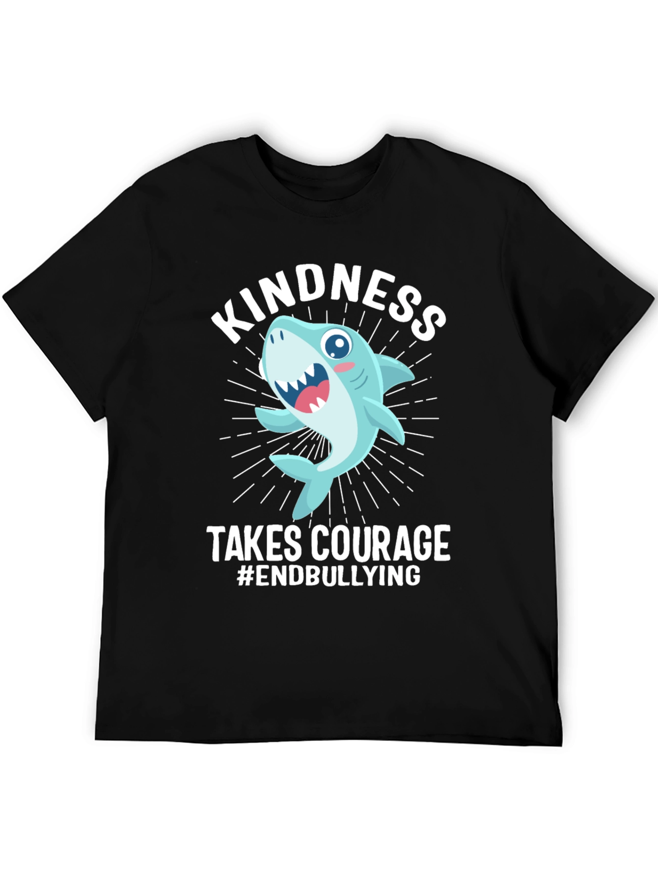 Kindness Takes Courage Anti-Bullying Shark T-Shirt