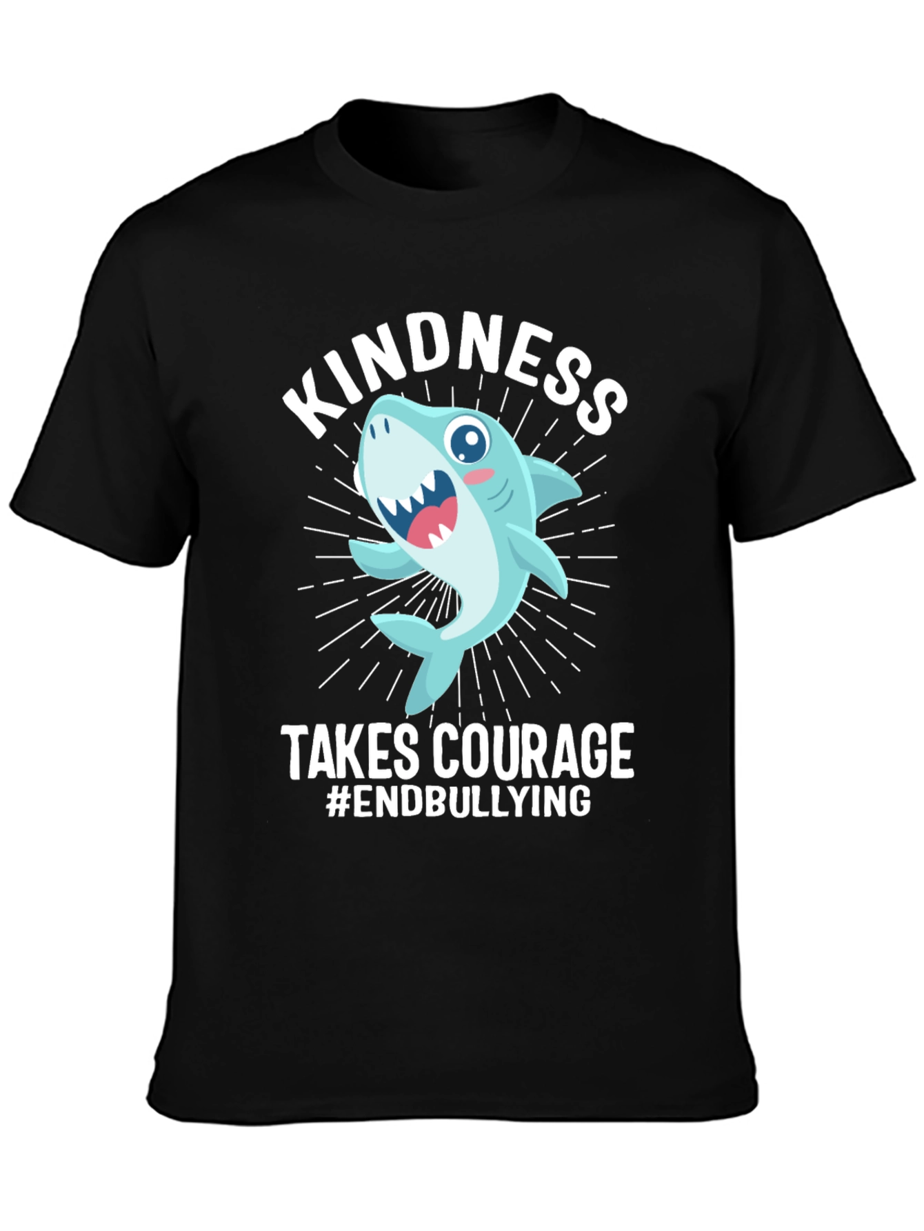 Kindness Takes Courage Anti-Bullying Shark T-Shirt