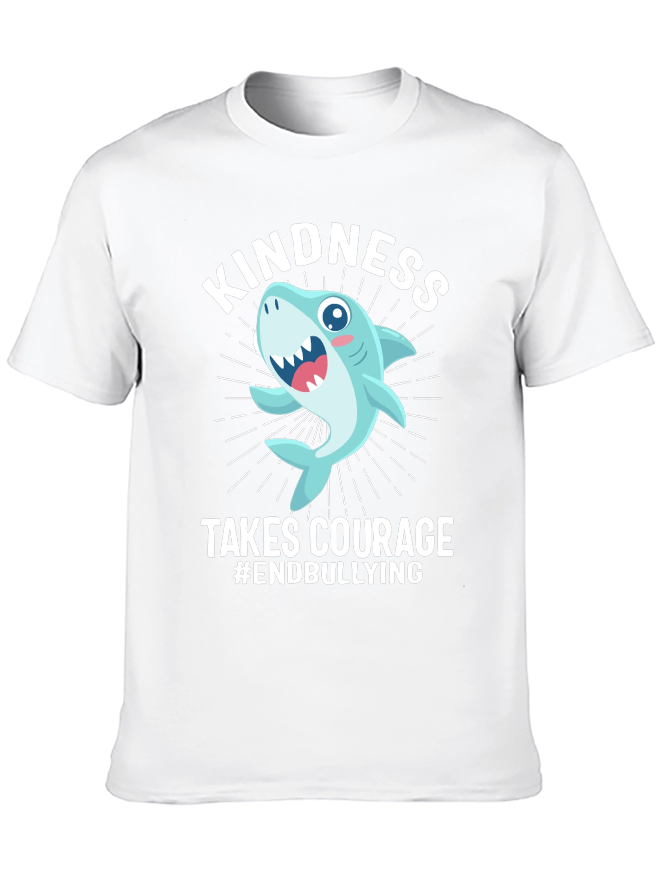 Kindness Takes Courage Anti-Bullying Shark T-Shirt